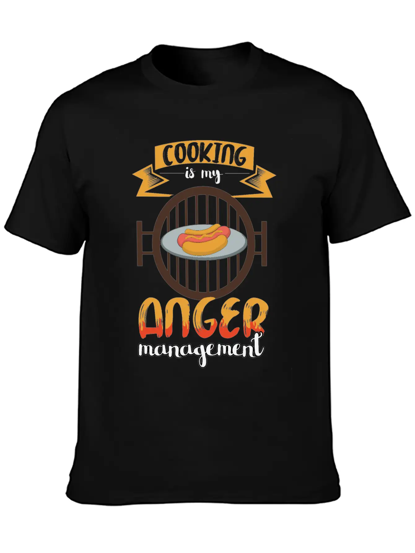 Cooking Is My Anger Management Chef Essential Cotton Tee For Daily Outfits ¨C Unisex Style