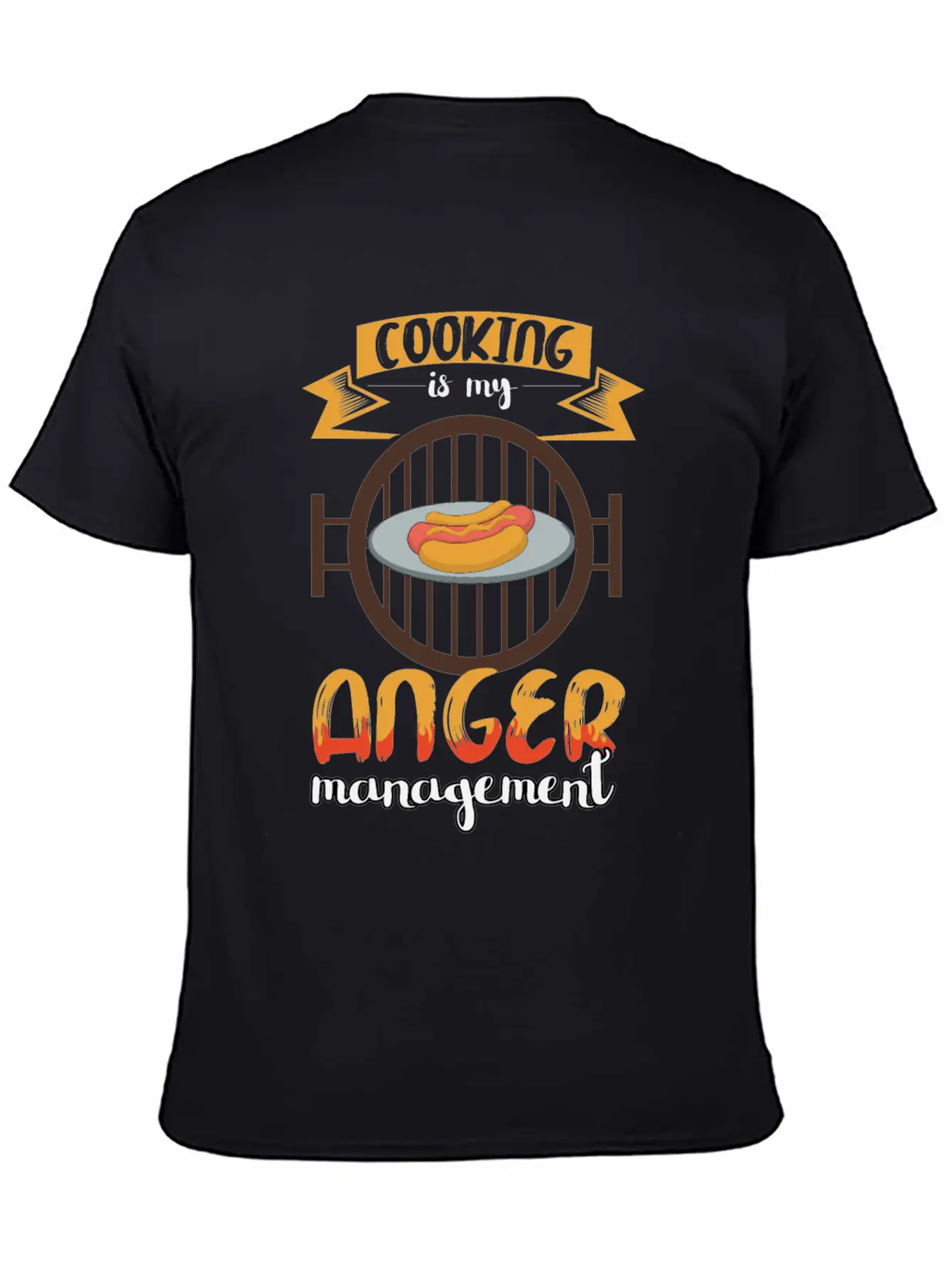 Cooking Is My Anger Management Chef Essential Cotton Tee For Daily Outfits ¨C Unisex Style