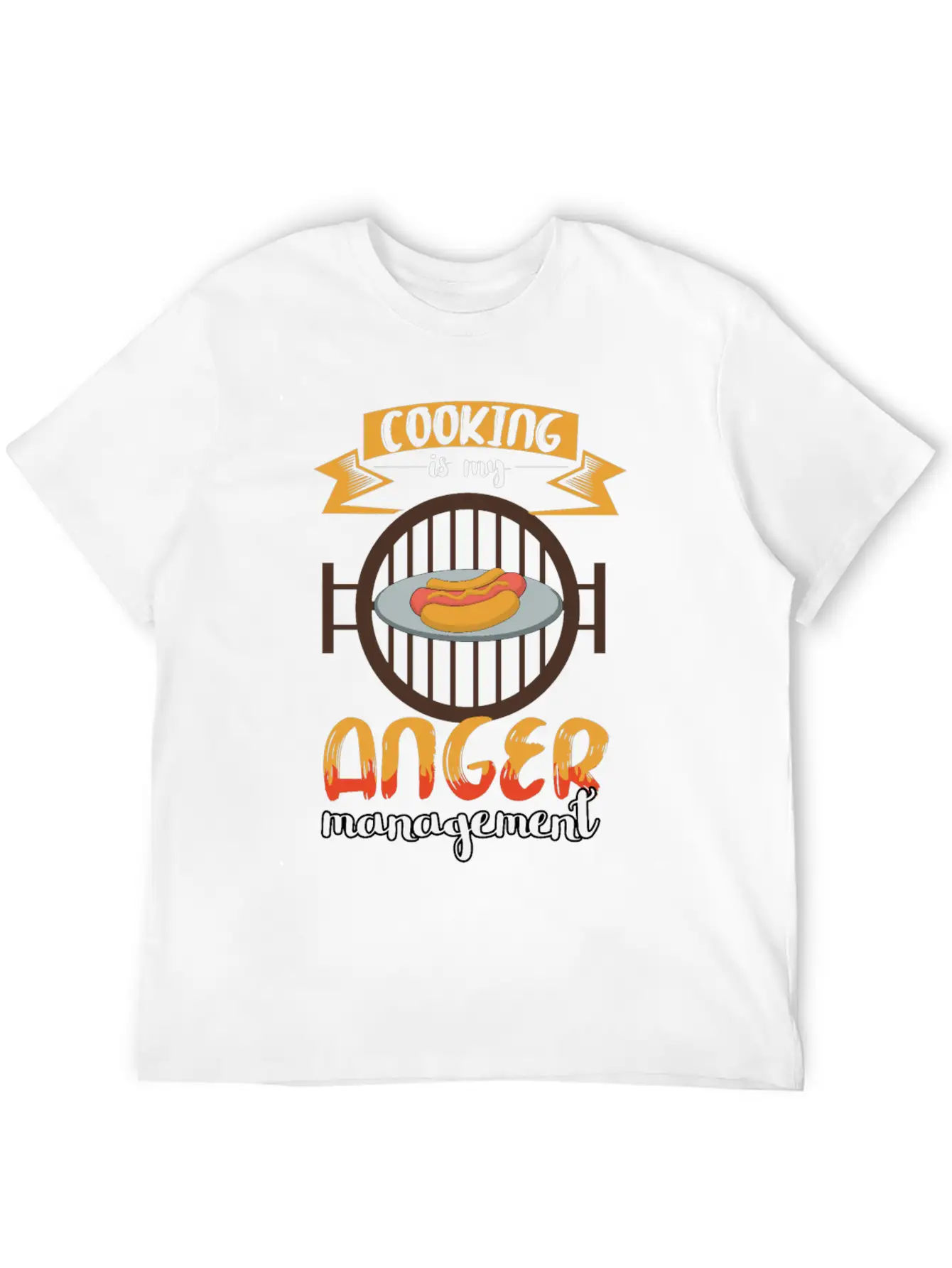 Cooking Is My Anger Management Chef Essential Cotton Tee For Daily Outfits ¨C Unisex Style