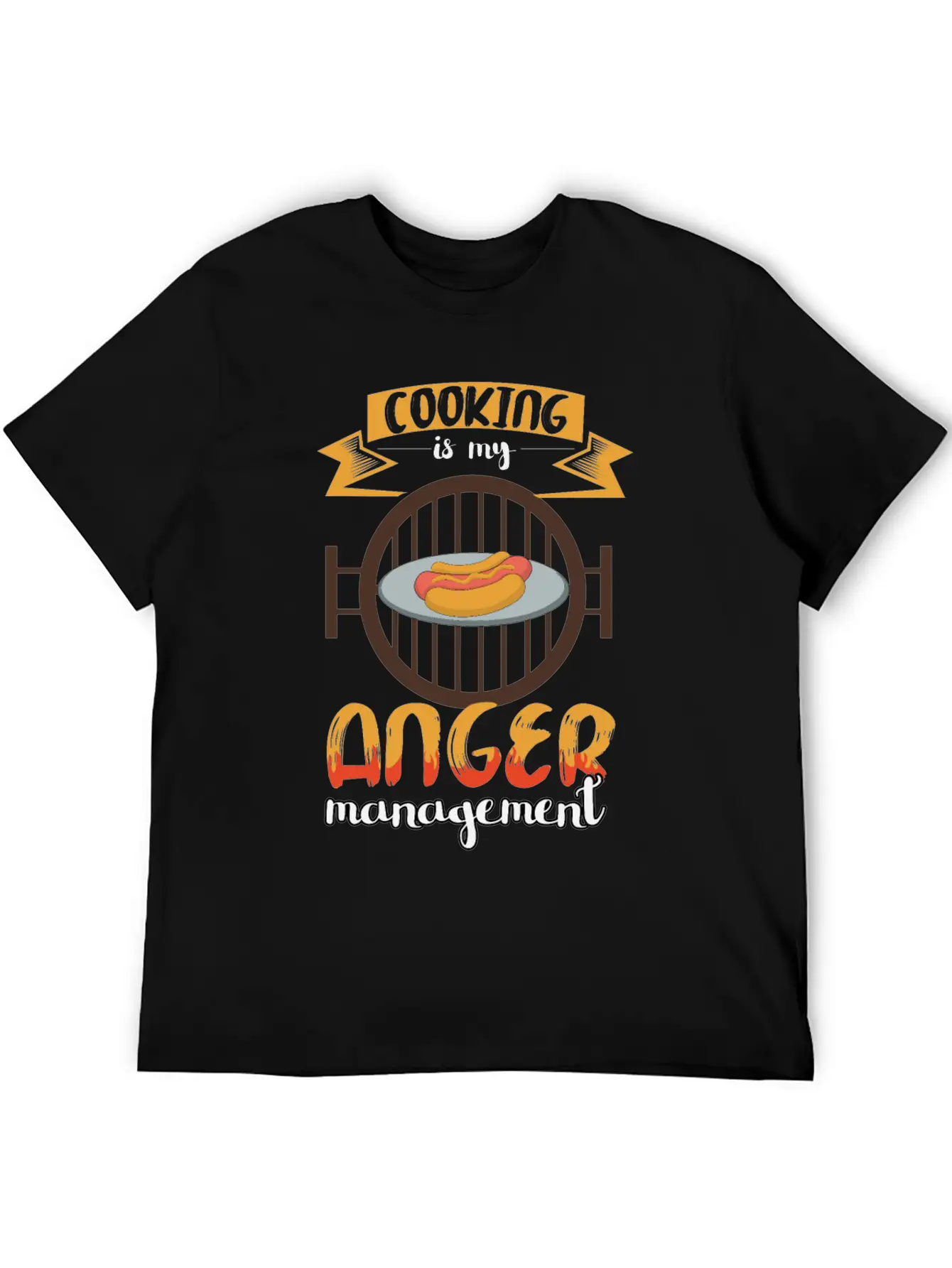 Cooking Is My Anger Management Chef Essential Cotton Tee For Daily Outfits ¨C Unisex Style