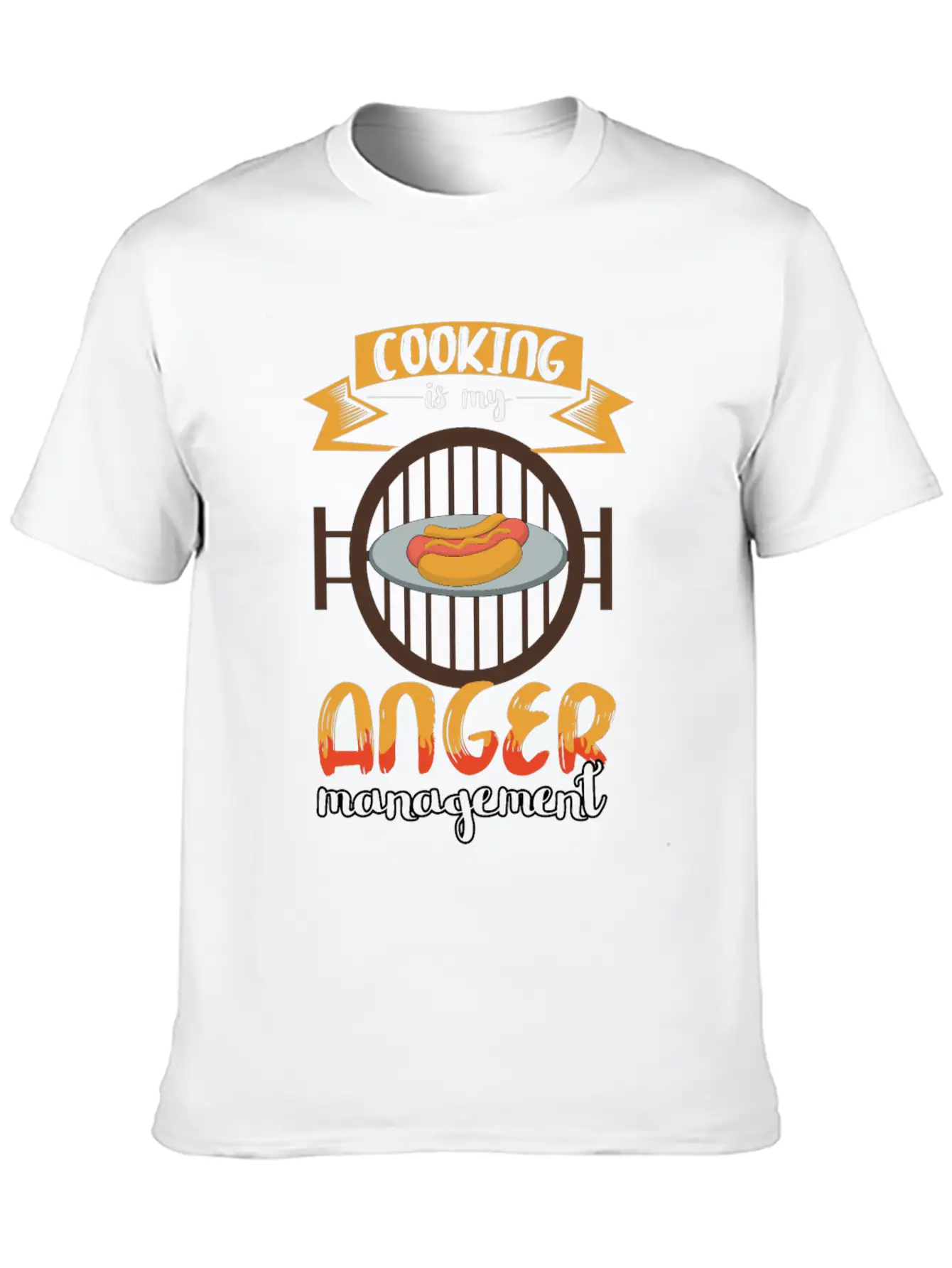 Cooking Is My Anger Management Chef Essential Cotton Tee For Daily Outfits ¨C Unisex Style