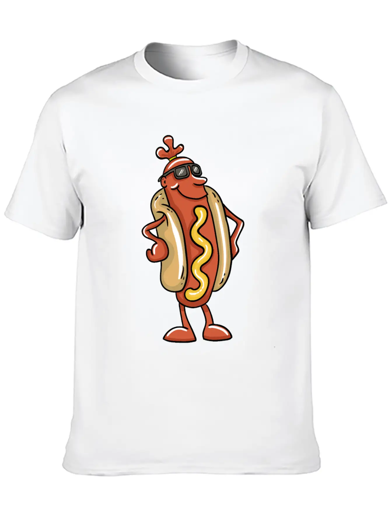 Cool Hot Dog Basic Graphic T-Shirt ¨C Daily Comfort In Soft Cotton