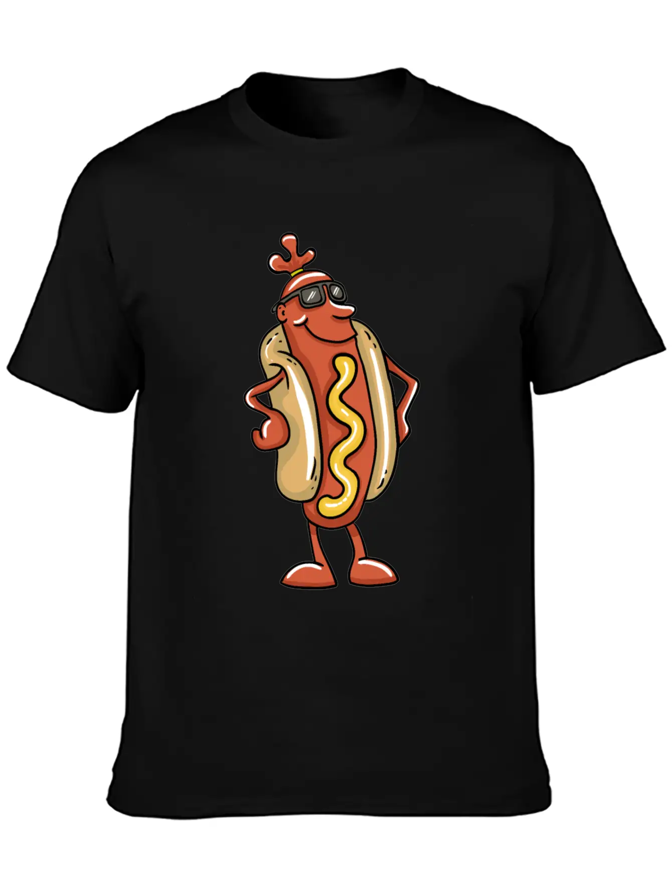 Cool Hot Dog Basic Graphic T-Shirt ¨C Daily Comfort In Soft Cotton