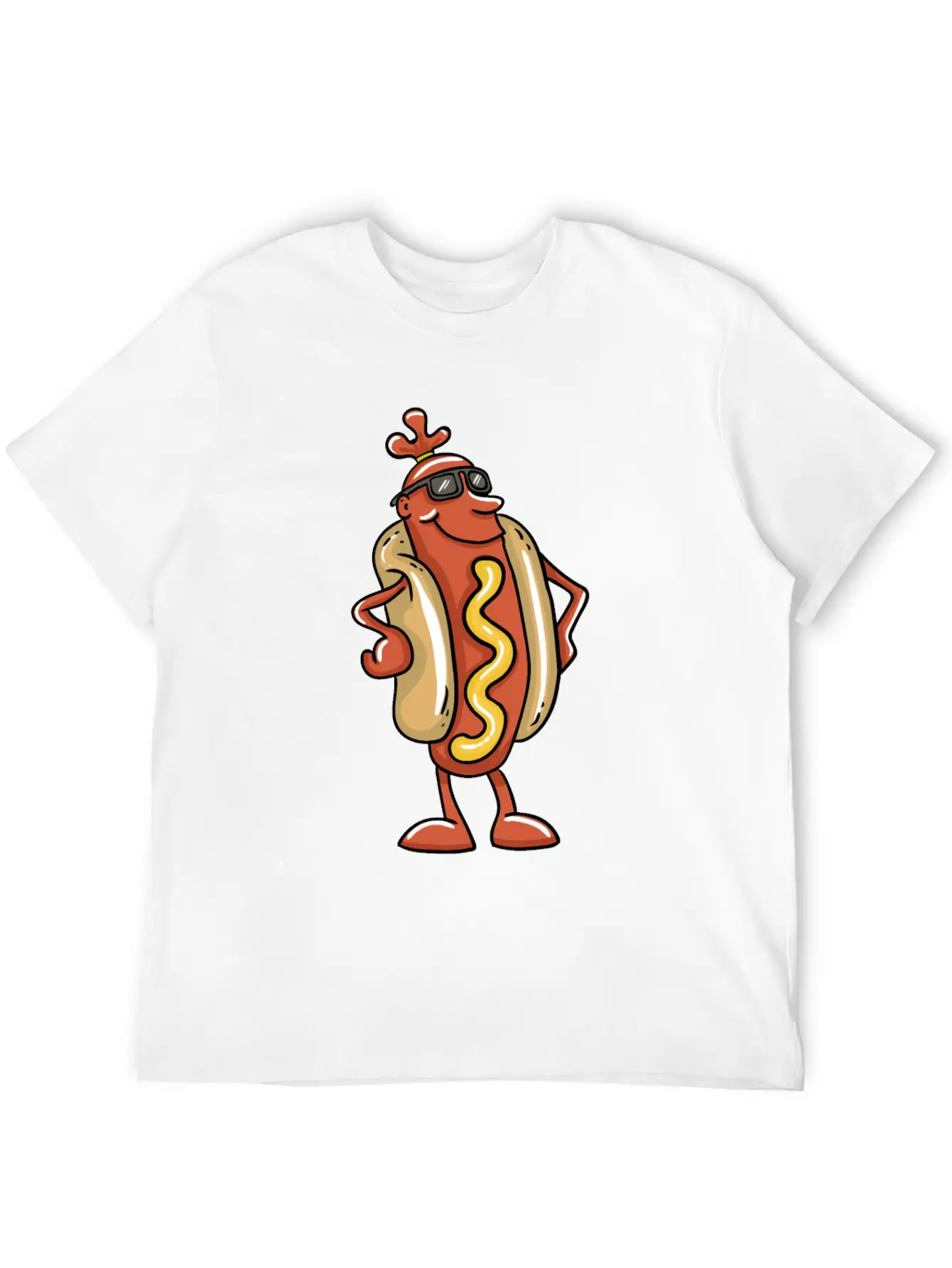 Cool Hot Dog Basic Graphic T-Shirt ¨C Daily Comfort In Soft Cotton