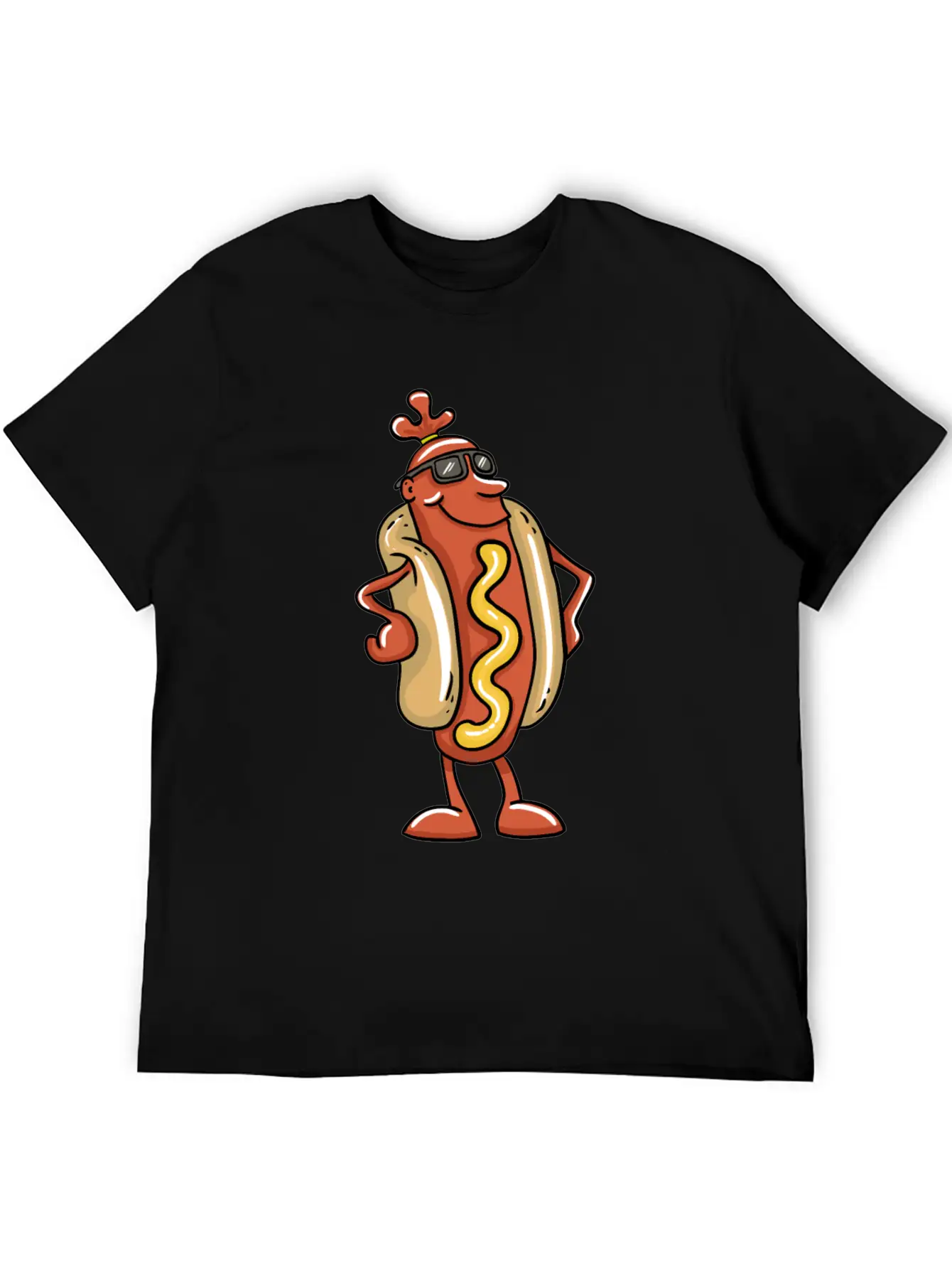 Cool Hot Dog Basic Graphic T-Shirt ¨C Daily Comfort In Soft Cotton