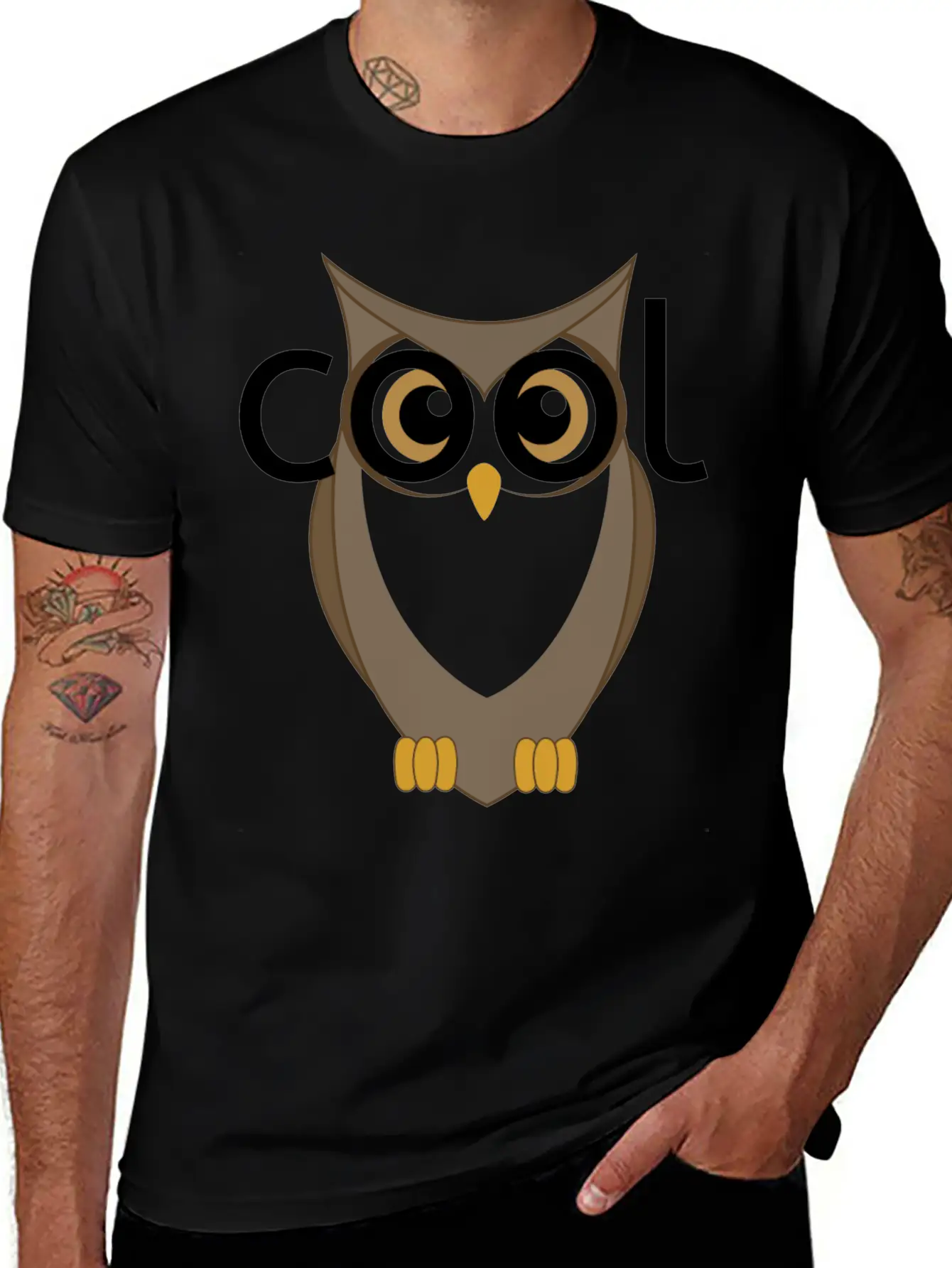 Cool Owl Basic Graphic T-Shirt ¨C Daily Comfort In Soft Cotton