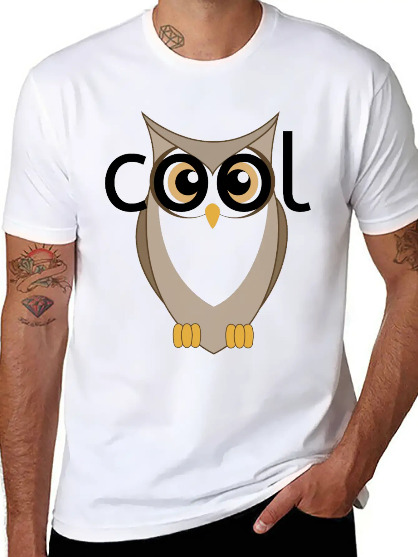 Cool Owl Basic Graphic T-Shirt ¨C Daily Comfort In Soft Cotton