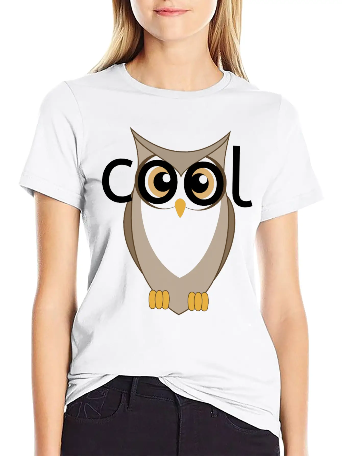 Cool Owl Basic Graphic T-Shirt ¨C Daily Comfort In Soft Cotton