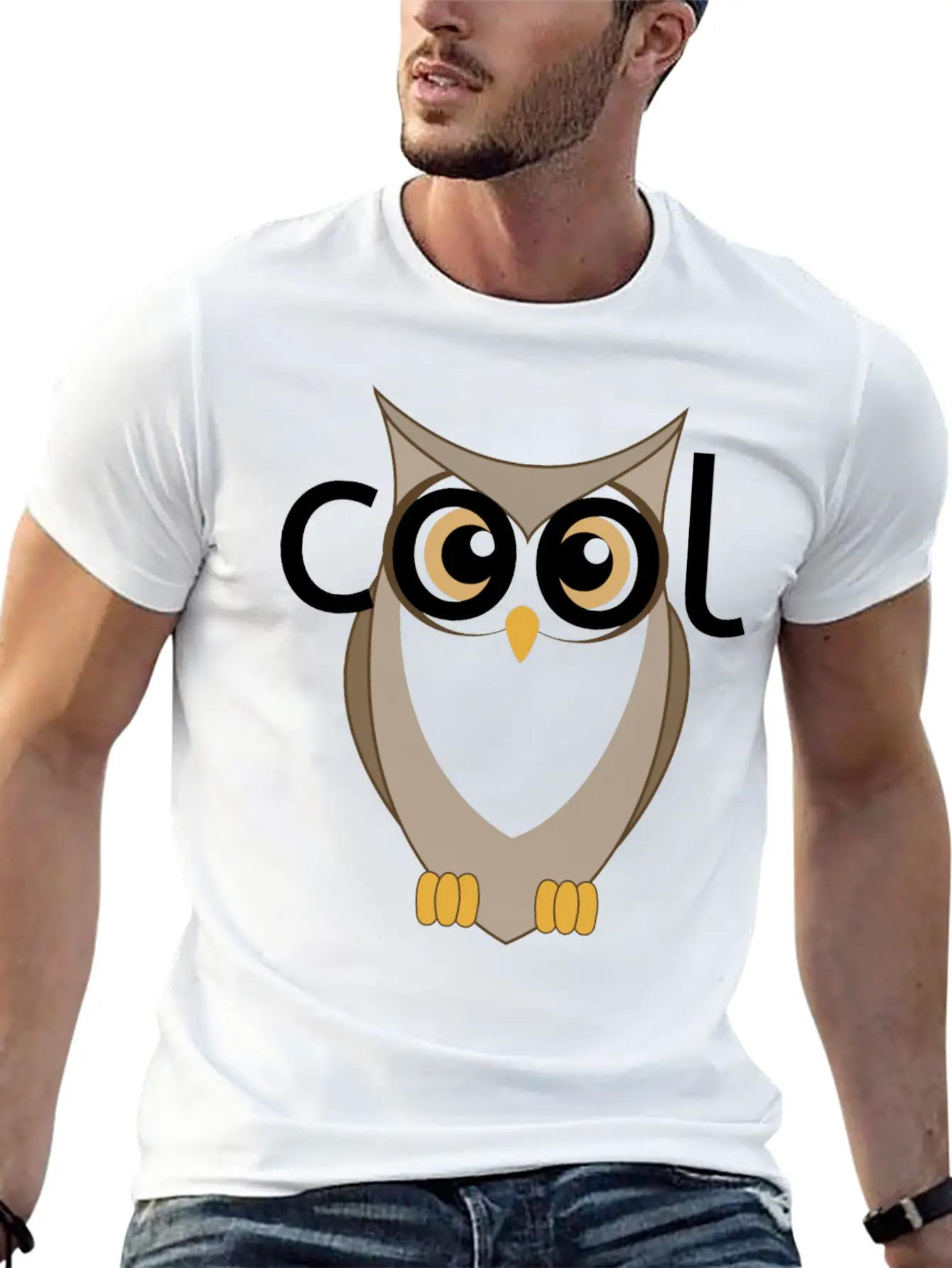 Cool Owl Basic Graphic T-Shirt ¨C Daily Comfort In Soft Cotton