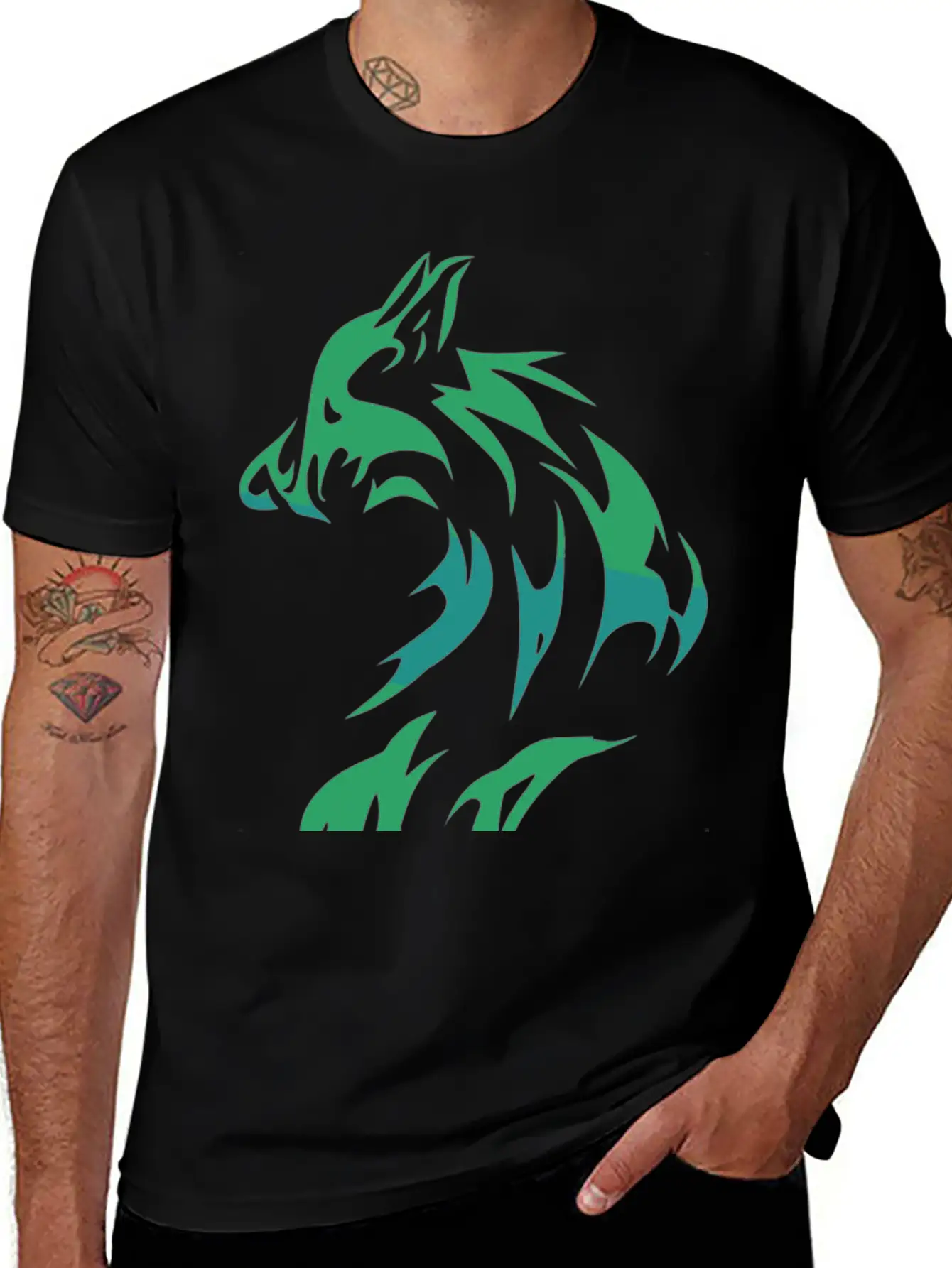Cool Wolf Essential Cotton Tee For Daily Outfits ¨C Unisex Style