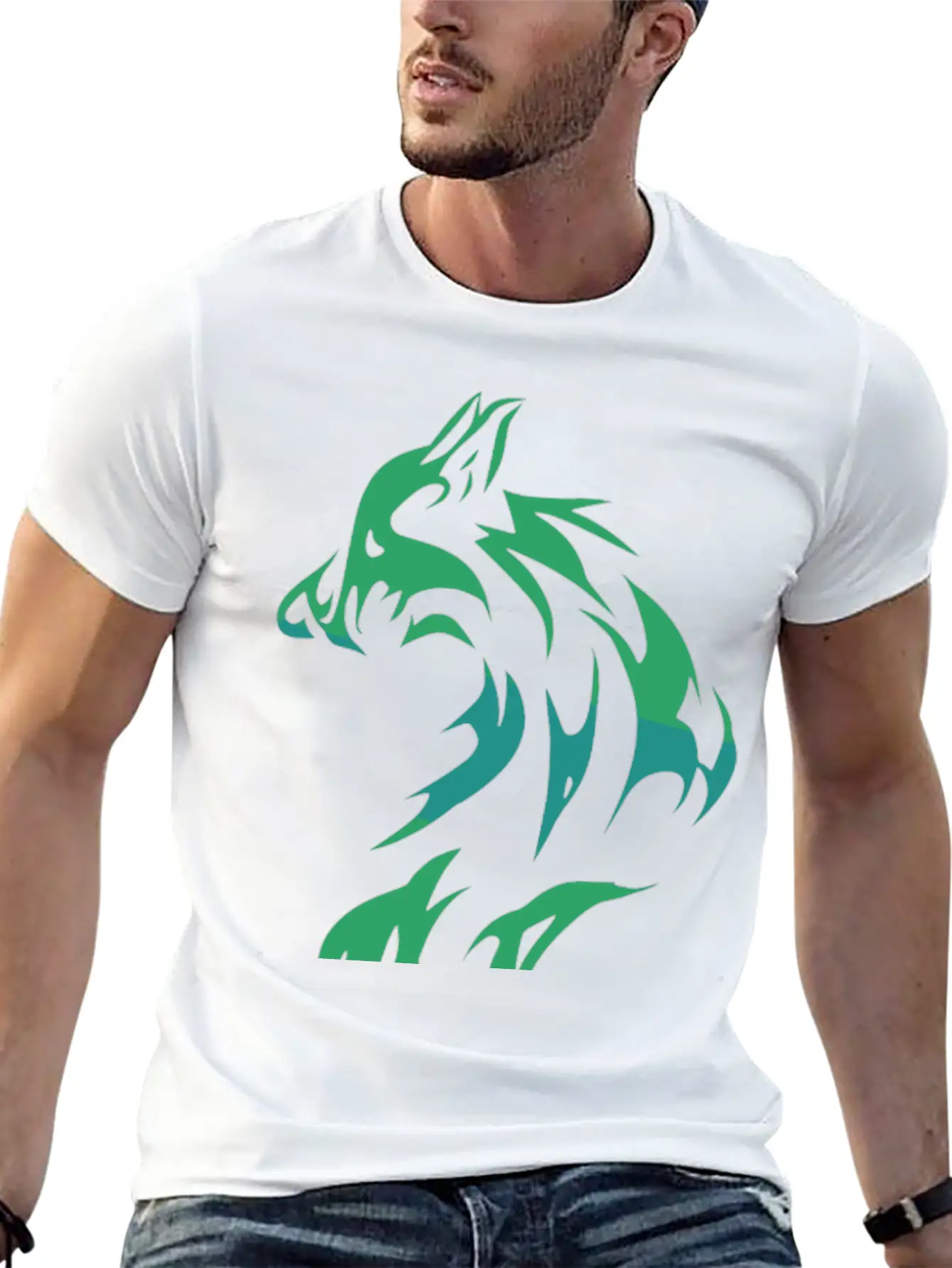 Cool Wolf Essential Cotton Tee For Daily Outfits ¨C Unisex Style