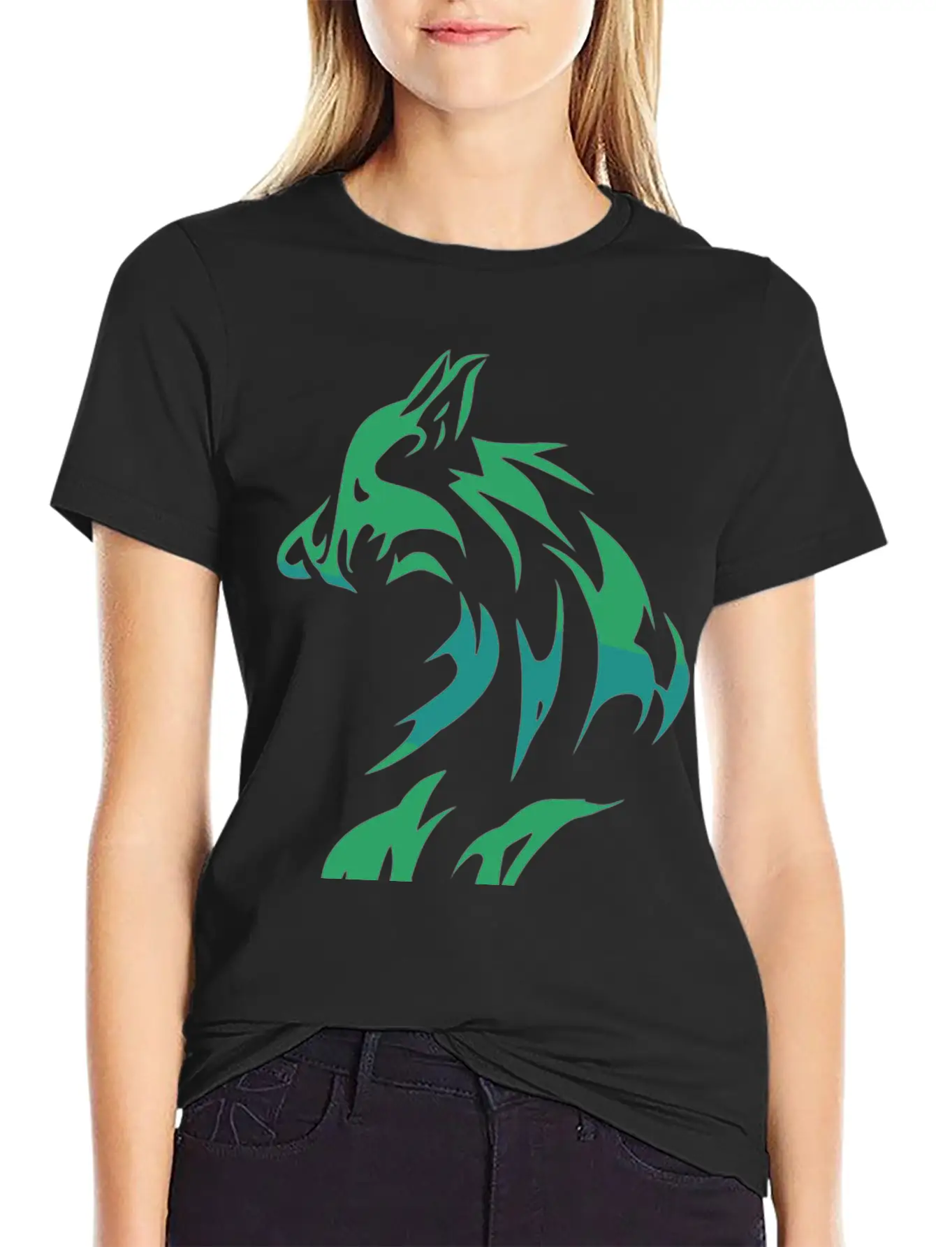 Cool Wolf Essential Cotton Tee For Daily Outfits ¨C Unisex Style
