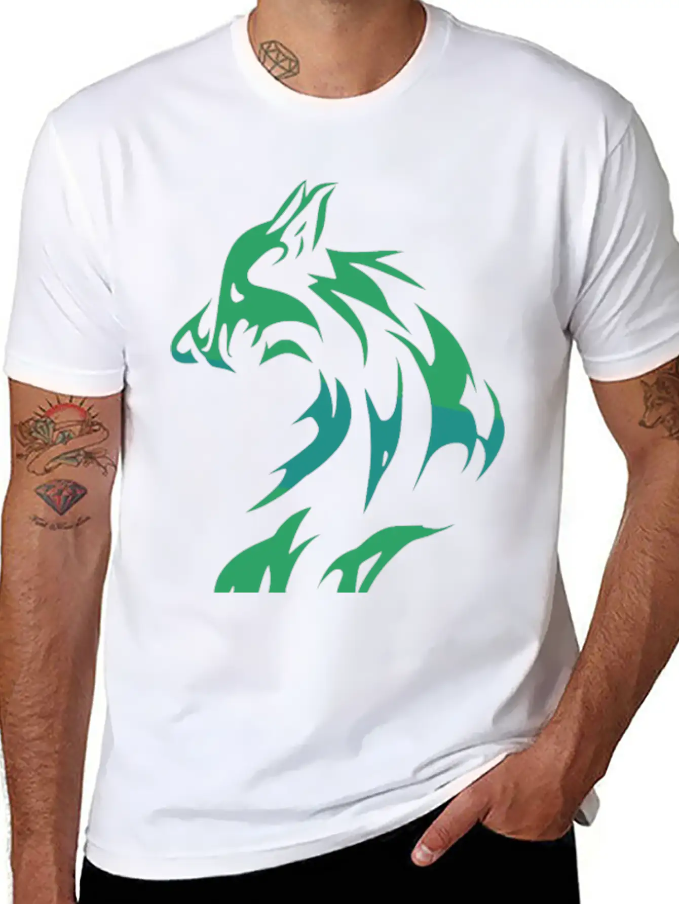 Cool Wolf Essential Cotton Tee For Daily Outfits ¨C Unisex Style