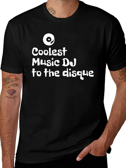 Coolest Music DJ To The Disque Essential Cotton Tee For Daily Outfits ¨C Unisex Style