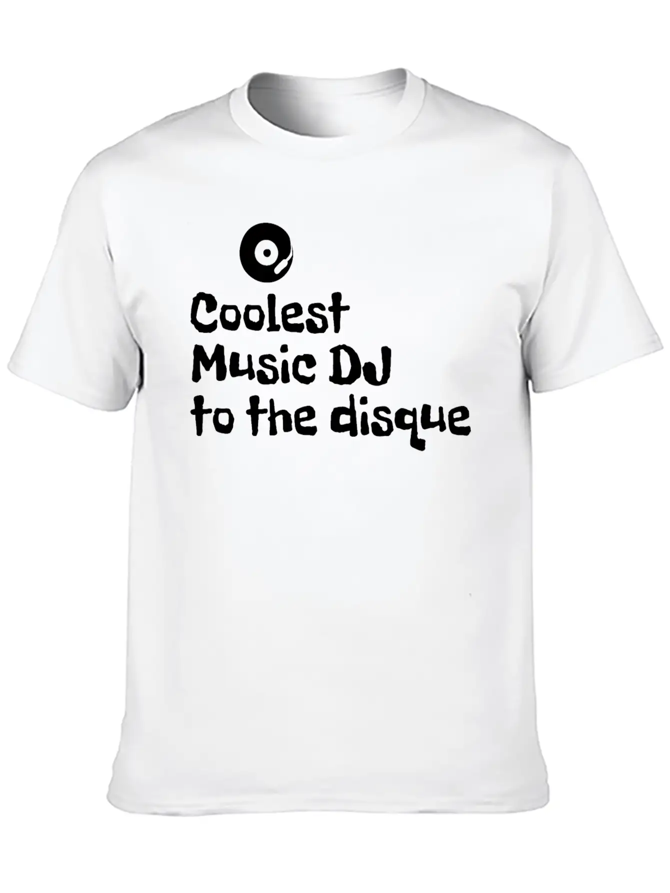 Coolest Music DJ To The Disque Essential Cotton Tee For Daily Outfits ¨C Unisex Style
