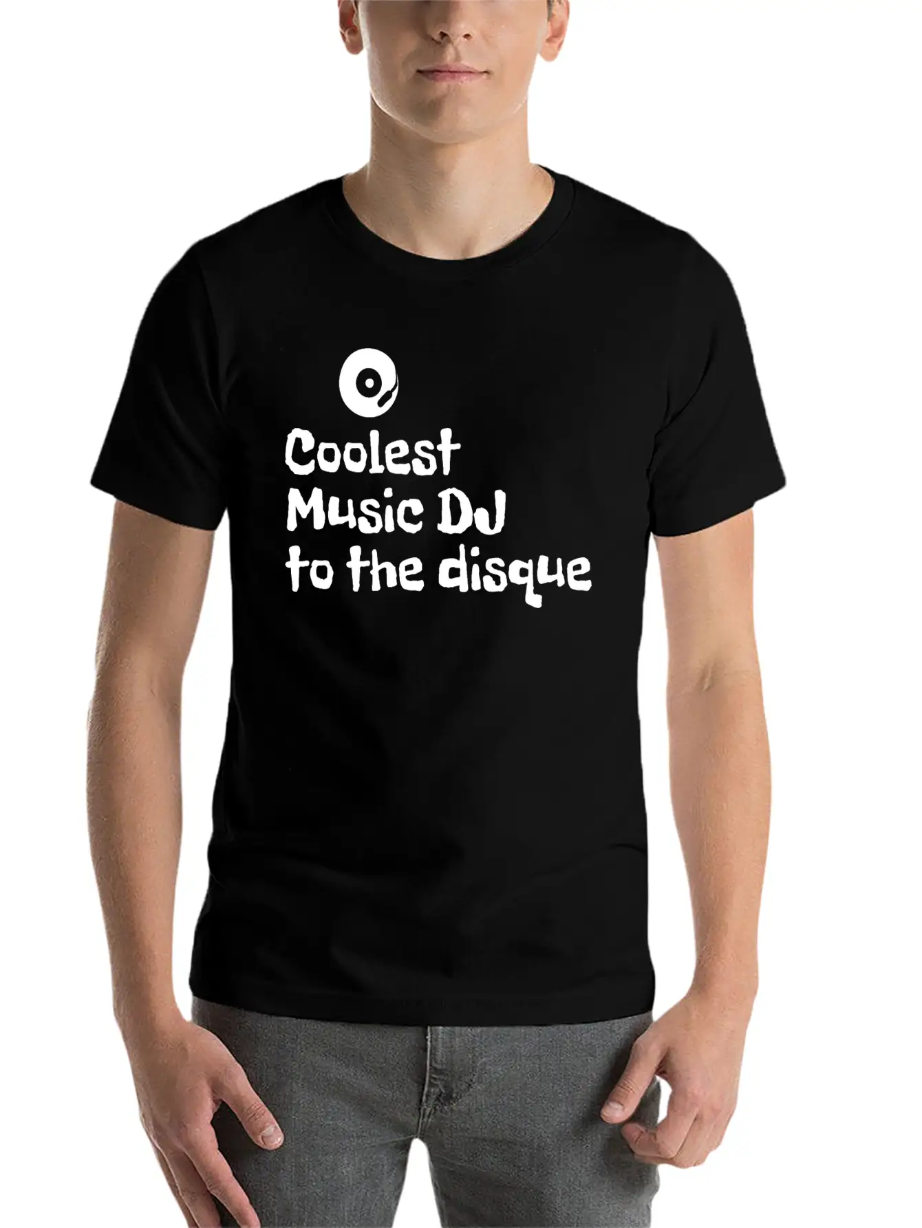 Coolest Music DJ To The Disque Essential Cotton Tee For Daily Outfits ¨C Unisex Style