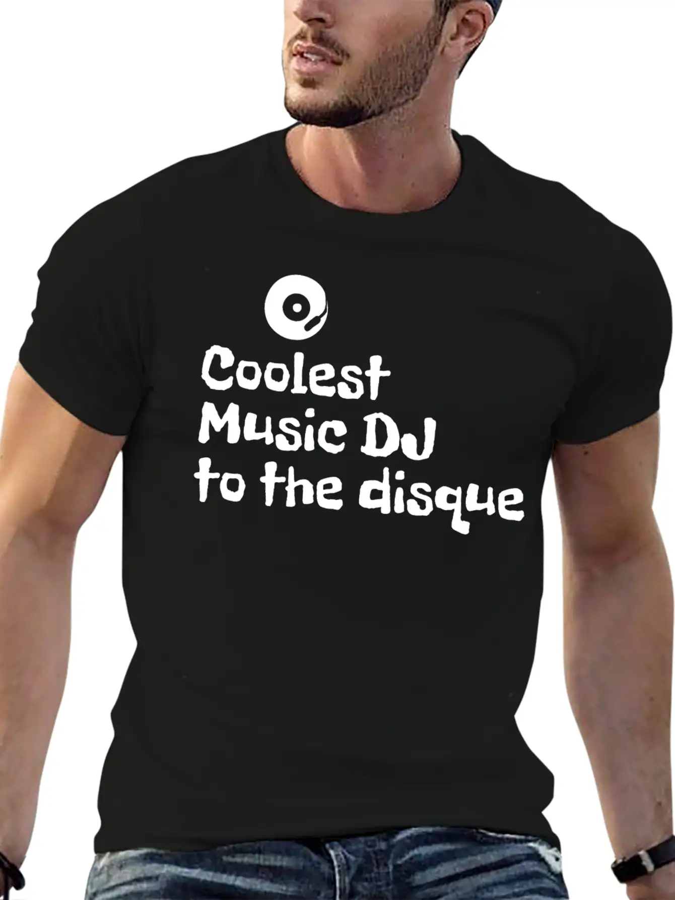 Coolest Music DJ To The Disque Essential Cotton Tee For Daily Outfits ¨C Unisex Style