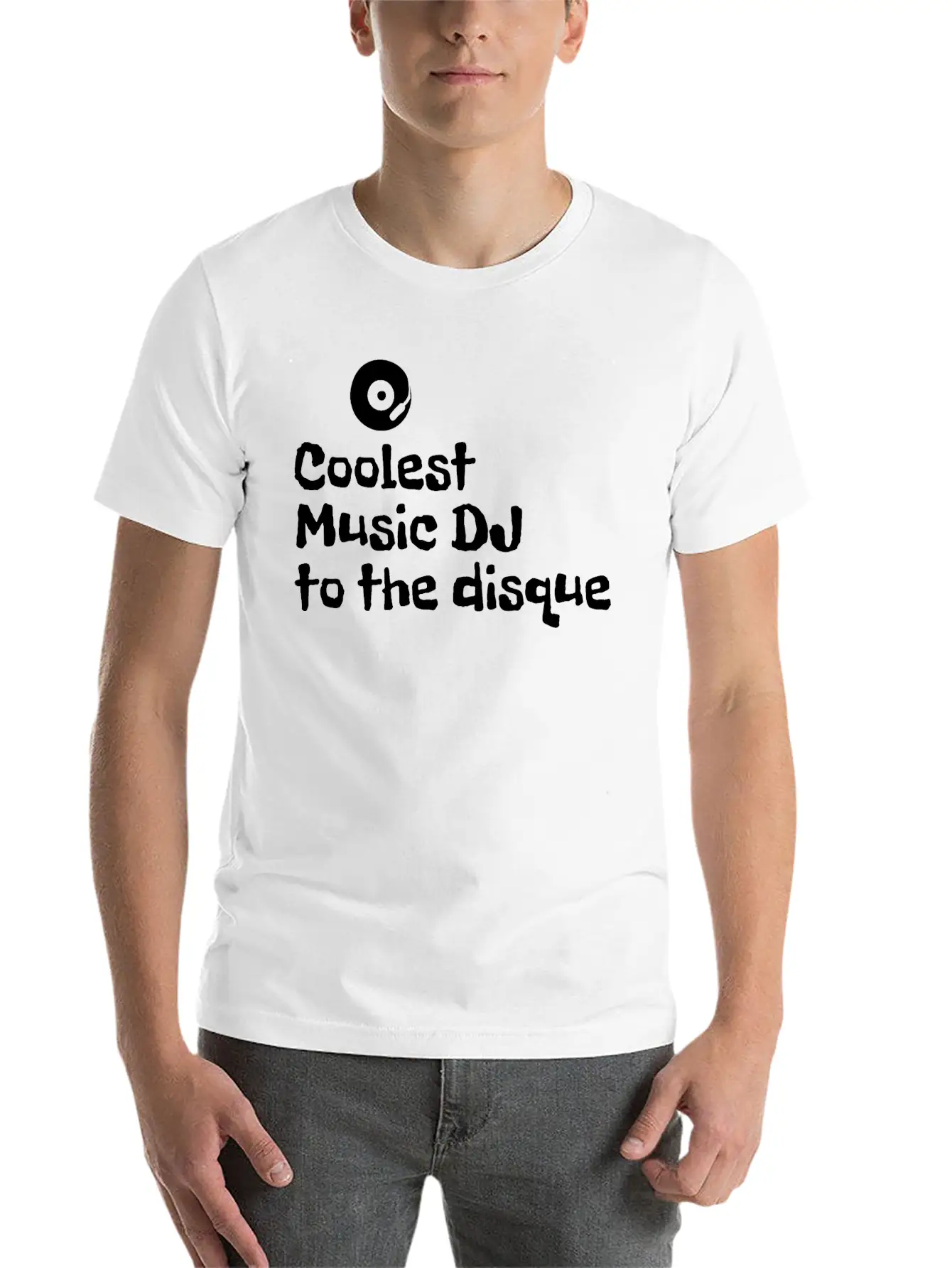 Coolest Music DJ To The Disque Essential Cotton Tee For Daily Outfits ¨C Unisex Style