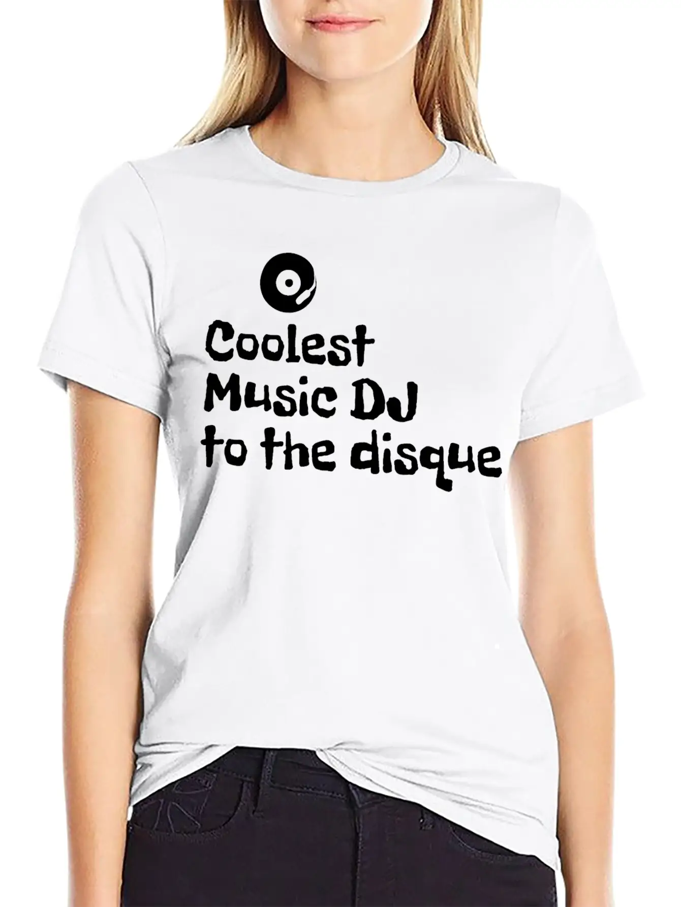Coolest Music DJ To The Disque Essential Cotton Tee For Daily Outfits ¨C Unisex Style