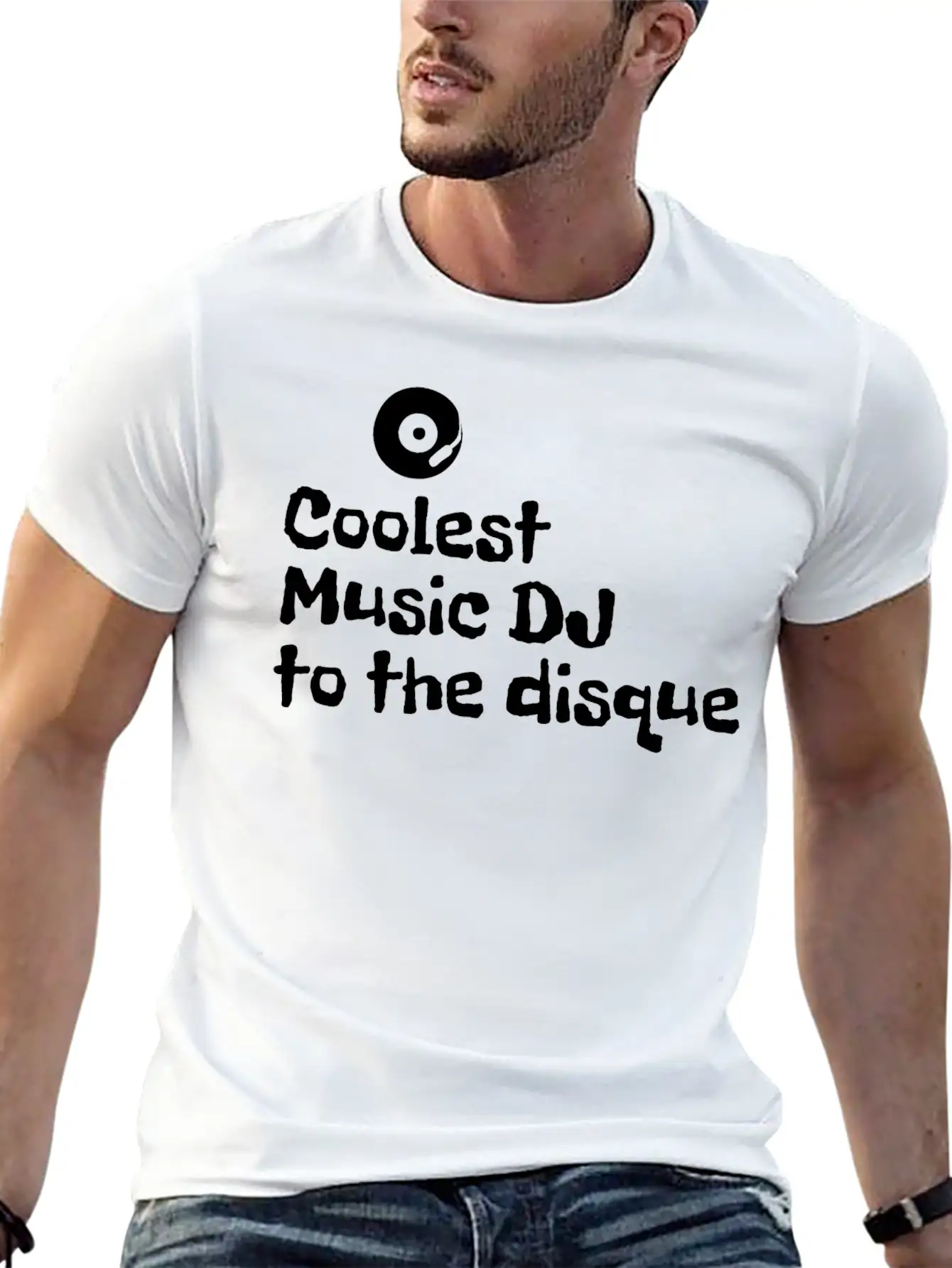 Coolest Music DJ To The Disque Essential Cotton Tee For Daily Outfits ¨C Unisex Style
