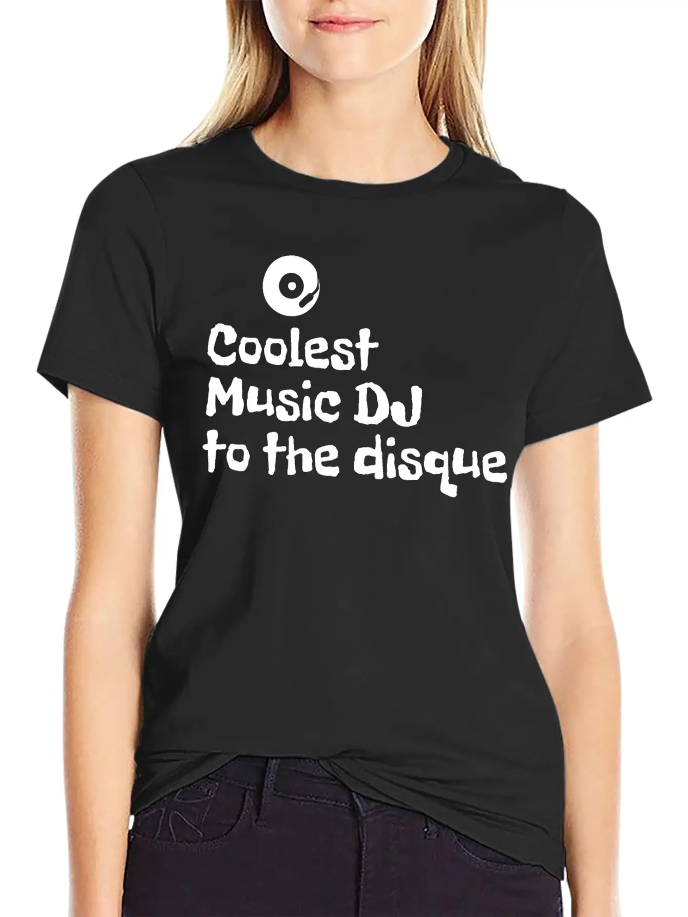 Coolest Music DJ To The Disque Essential Cotton Tee For Daily Outfits ¨C Unisex Style