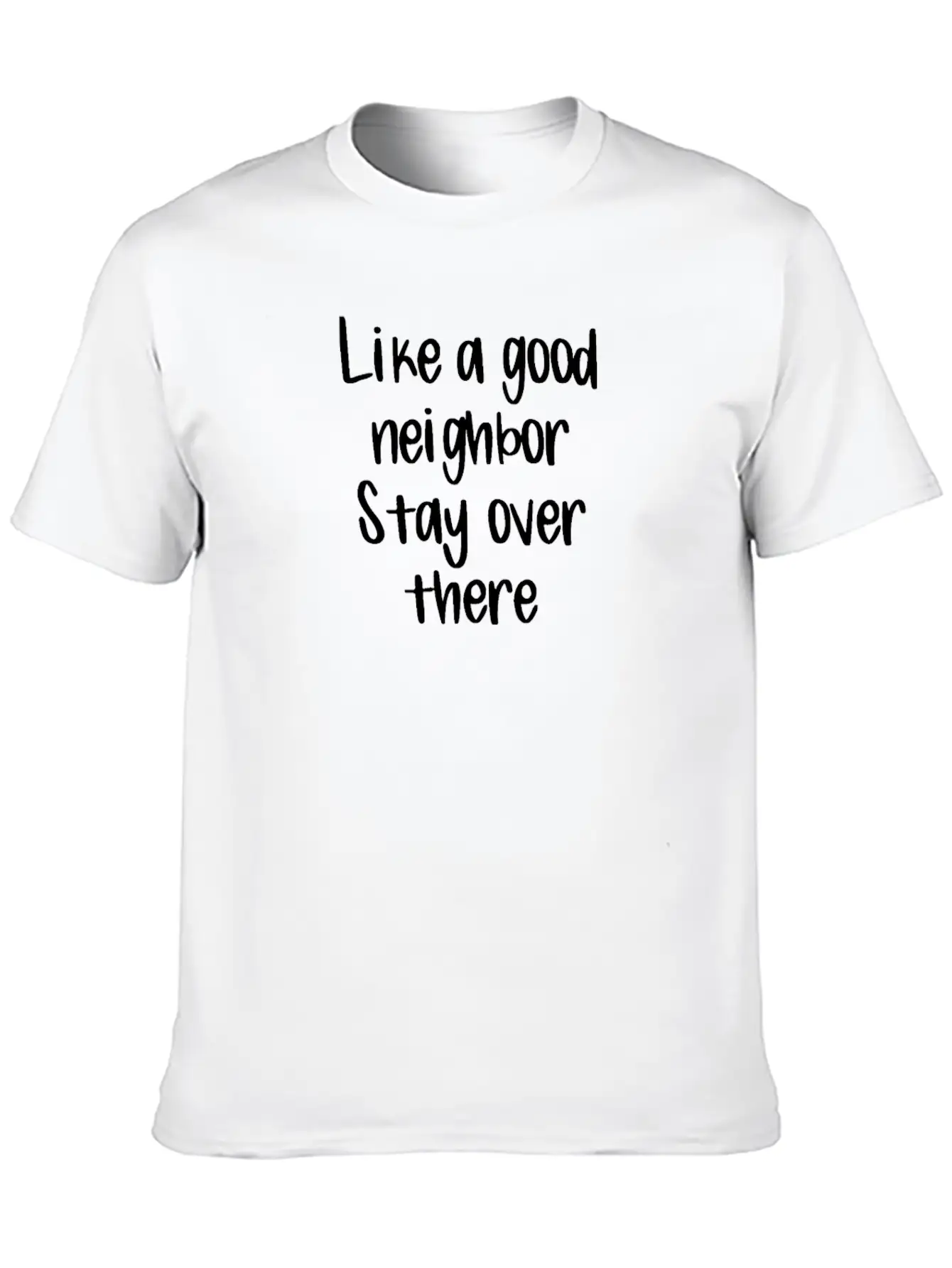 Covid19 Quarantine Like A Good Neighbor Stay Over Essential Cotton Tee For Daily Outfits ¨C Unisex Style