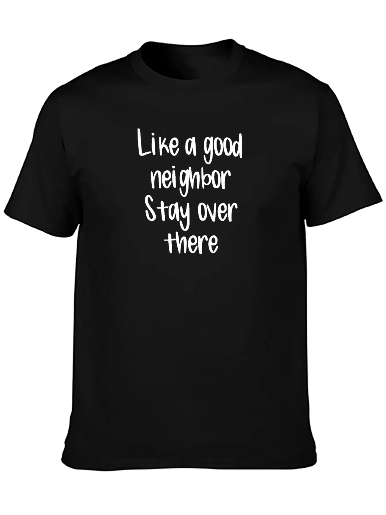 Covid19 Quarantine Like A Good Neighbor Stay Over Essential Cotton Tee For Daily Outfits ¨C Unisex Style