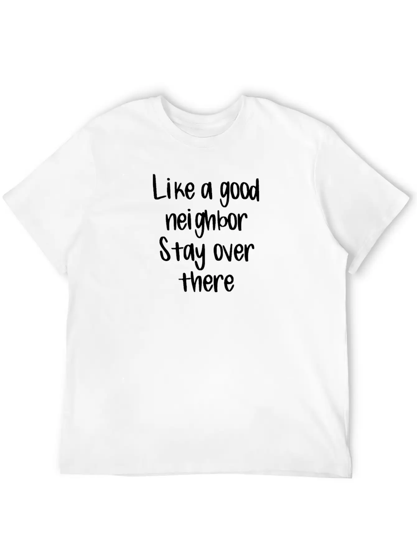 Covid19 Quarantine Like A Good Neighbor Stay Over Essential Cotton Tee For Daily Outfits ¨C Unisex Style