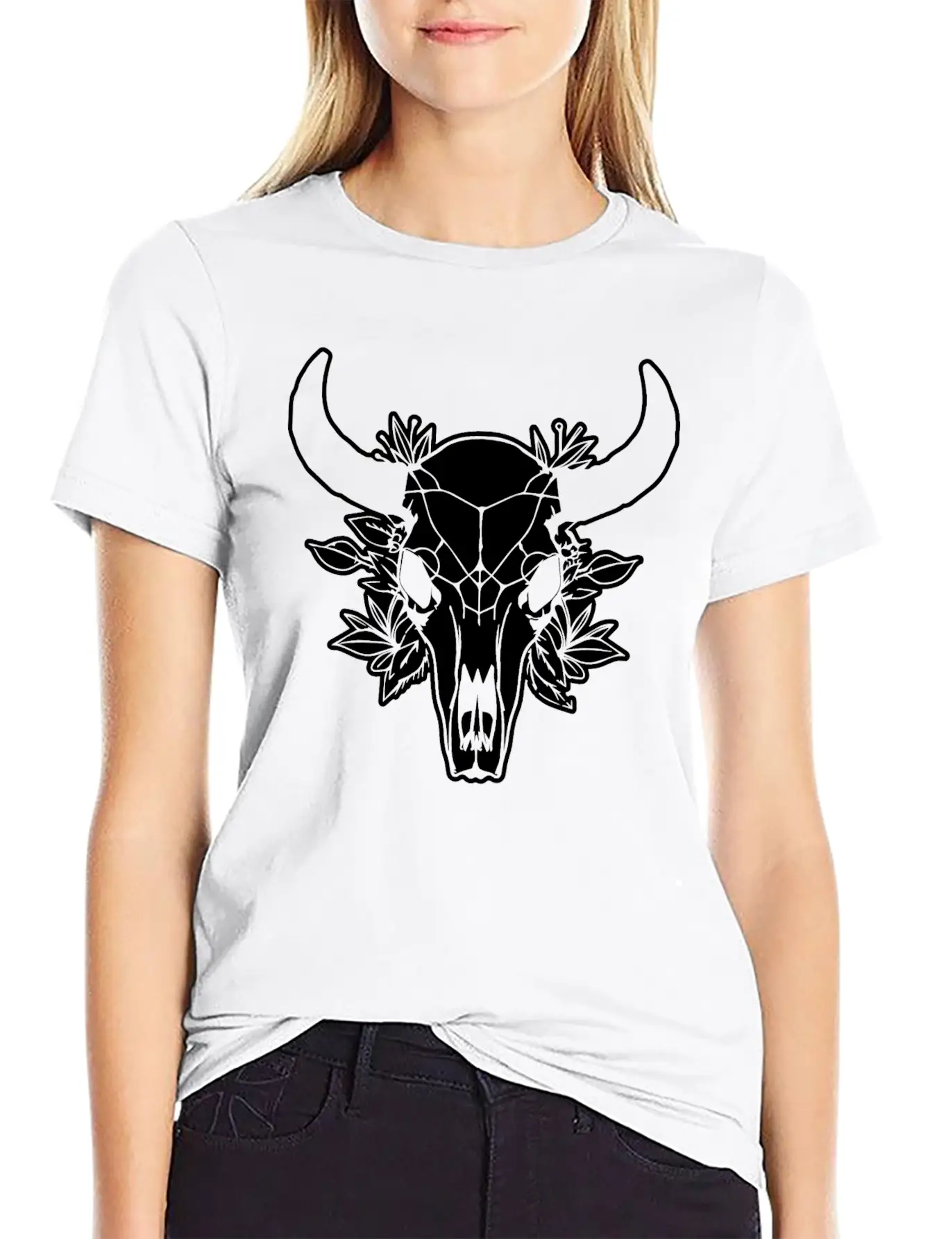 Cow Skull Boho Soft Cotton Short Sleeve Tee ¨C Unisex Wardrobe Staple