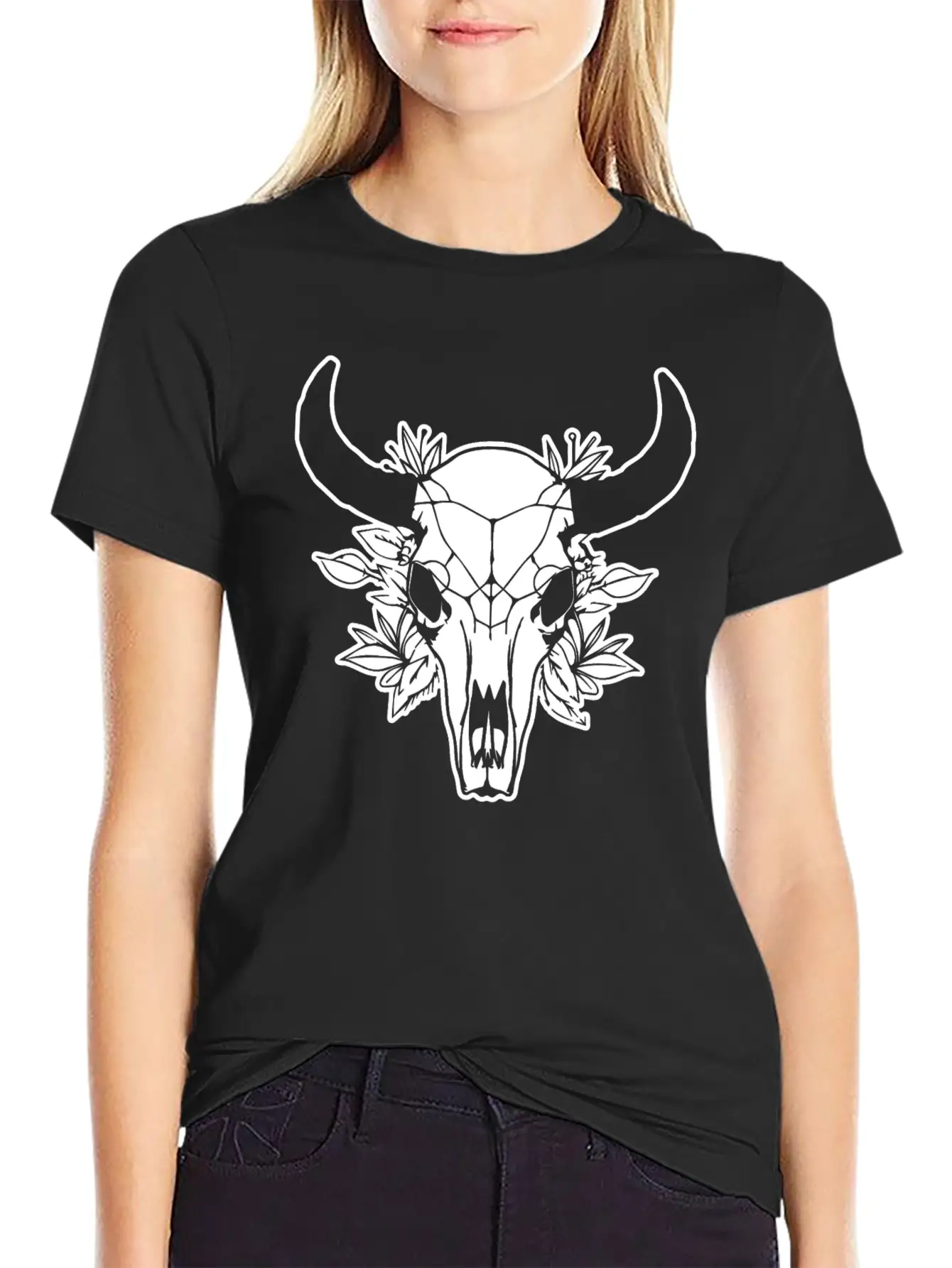 Cow Skull Boho Soft Cotton Short Sleeve Tee ¨C Unisex Wardrobe Staple