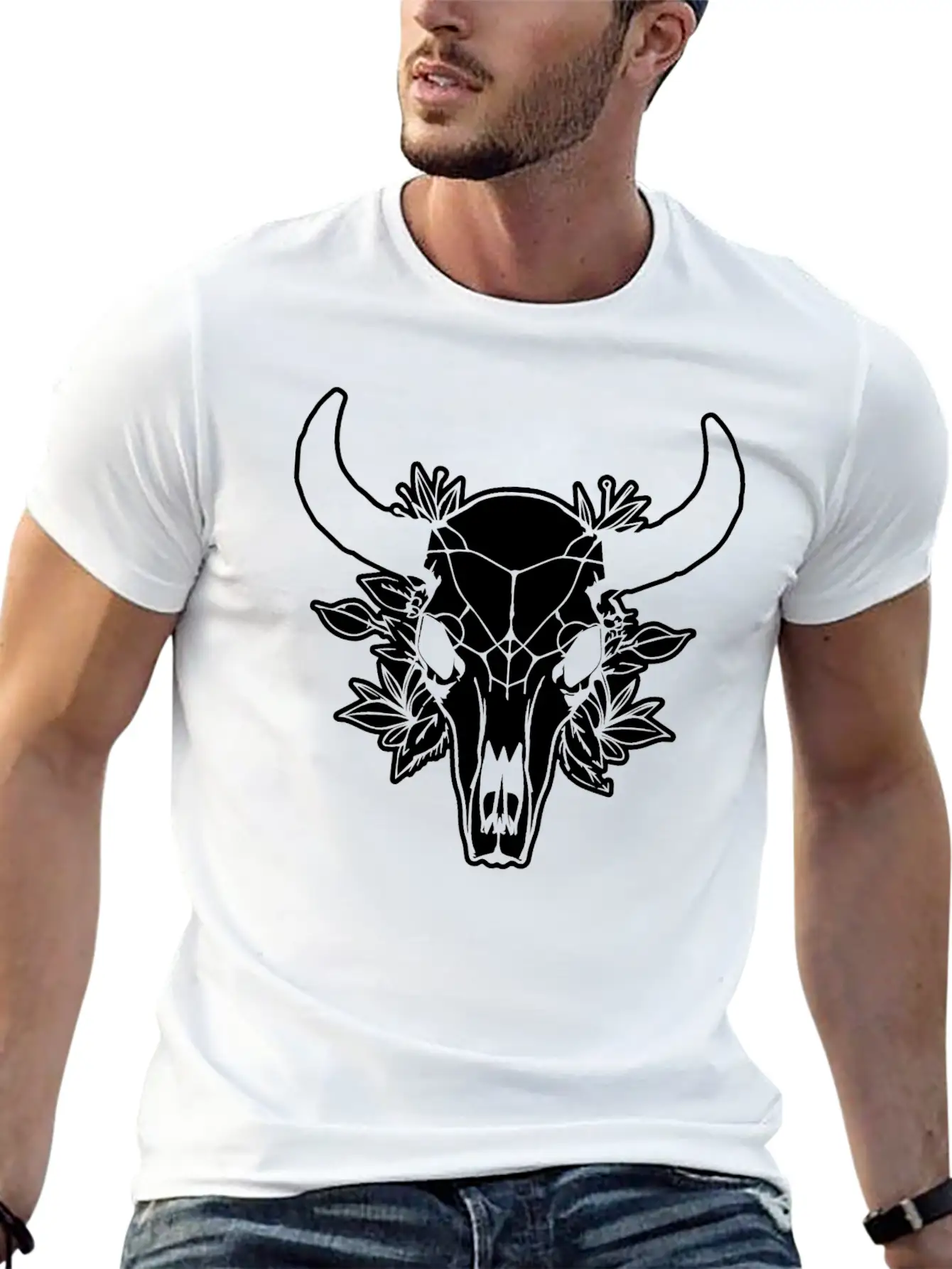 Cow Skull Boho Soft Cotton Short Sleeve Tee ¨C Unisex Wardrobe Staple
