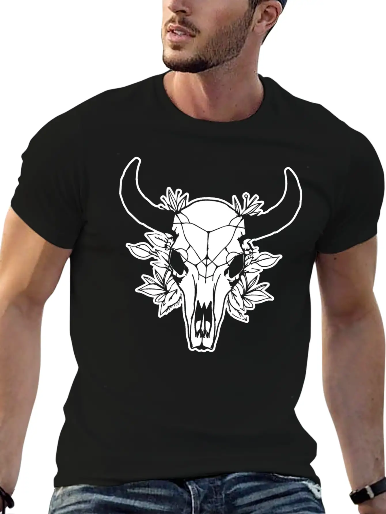 Cow Skull Boho Soft Cotton Short Sleeve Tee ¨C Unisex Wardrobe Staple