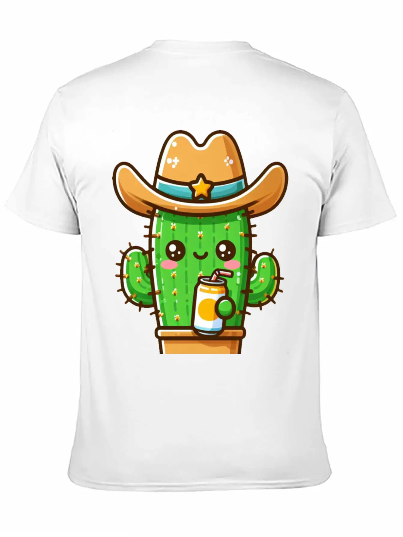Cowboy Cactus Cute Basic Graphic T-Shirt ¨C Daily Comfort In Soft Cotton