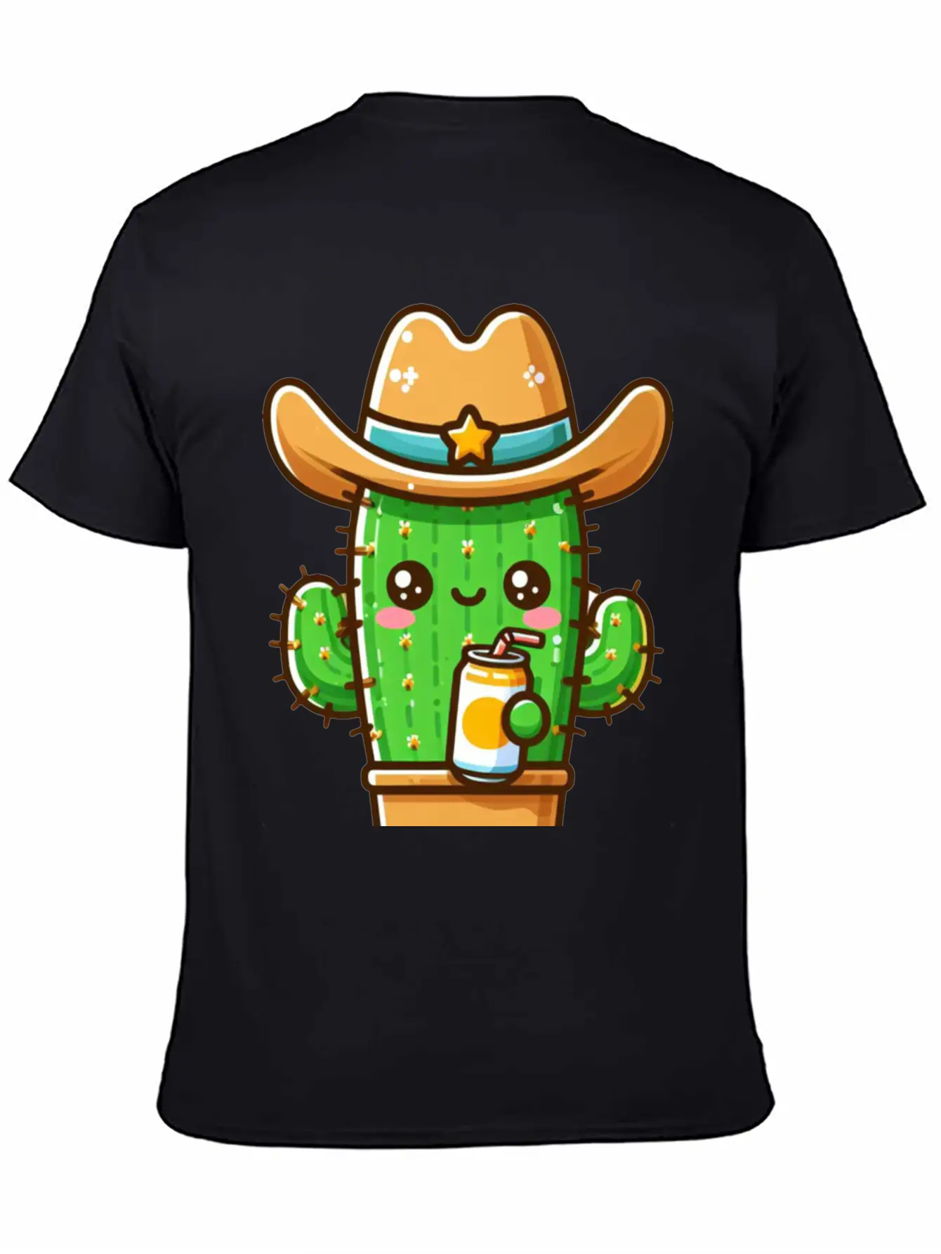 Cowboy Cactus Cute Basic Graphic T-Shirt ¨C Daily Comfort In Soft Cotton