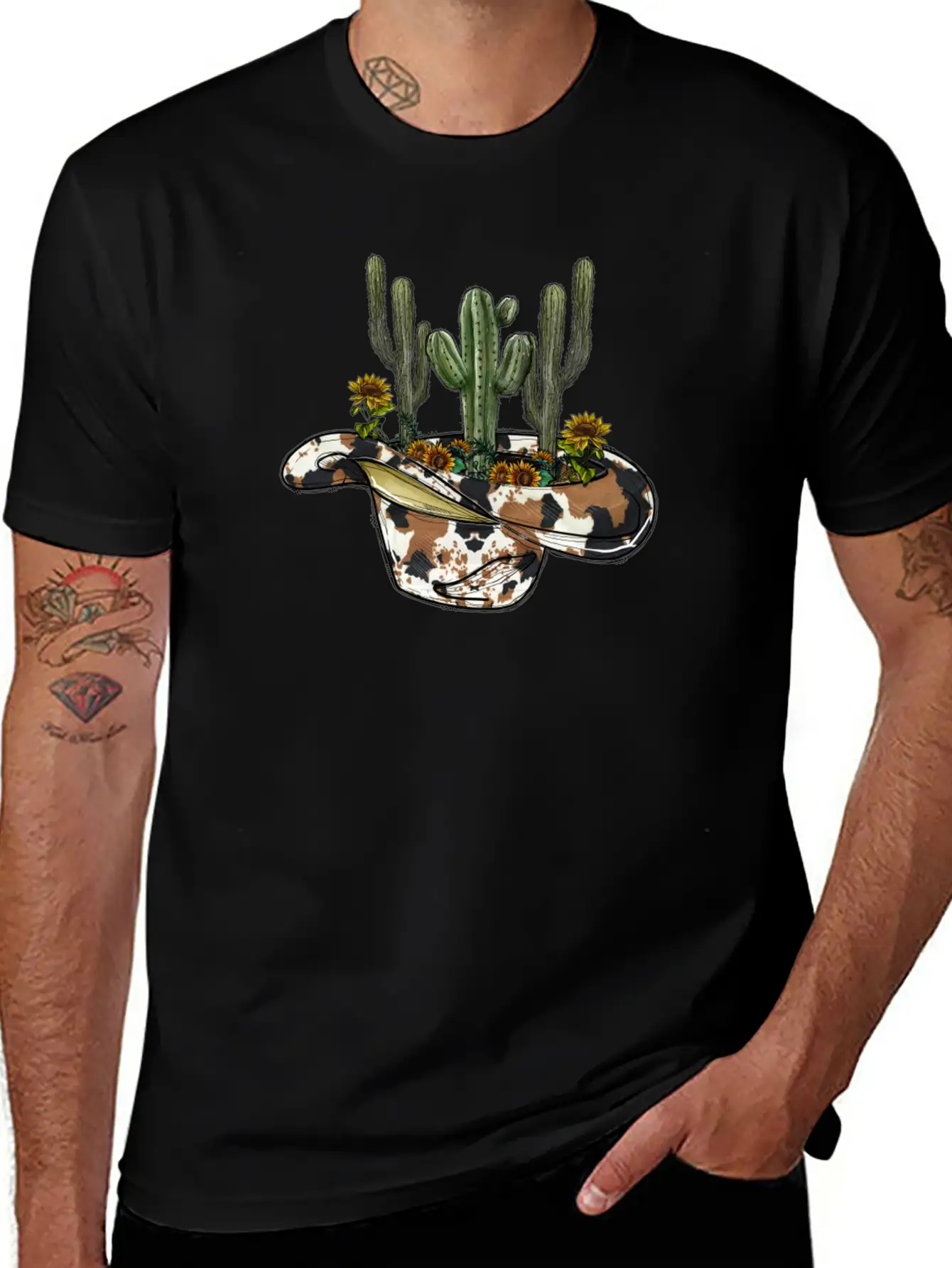 Cowboy Hat Cactus Soft Cotton Short Sleeve Tee ¨C Unisex Wardrobe Staple