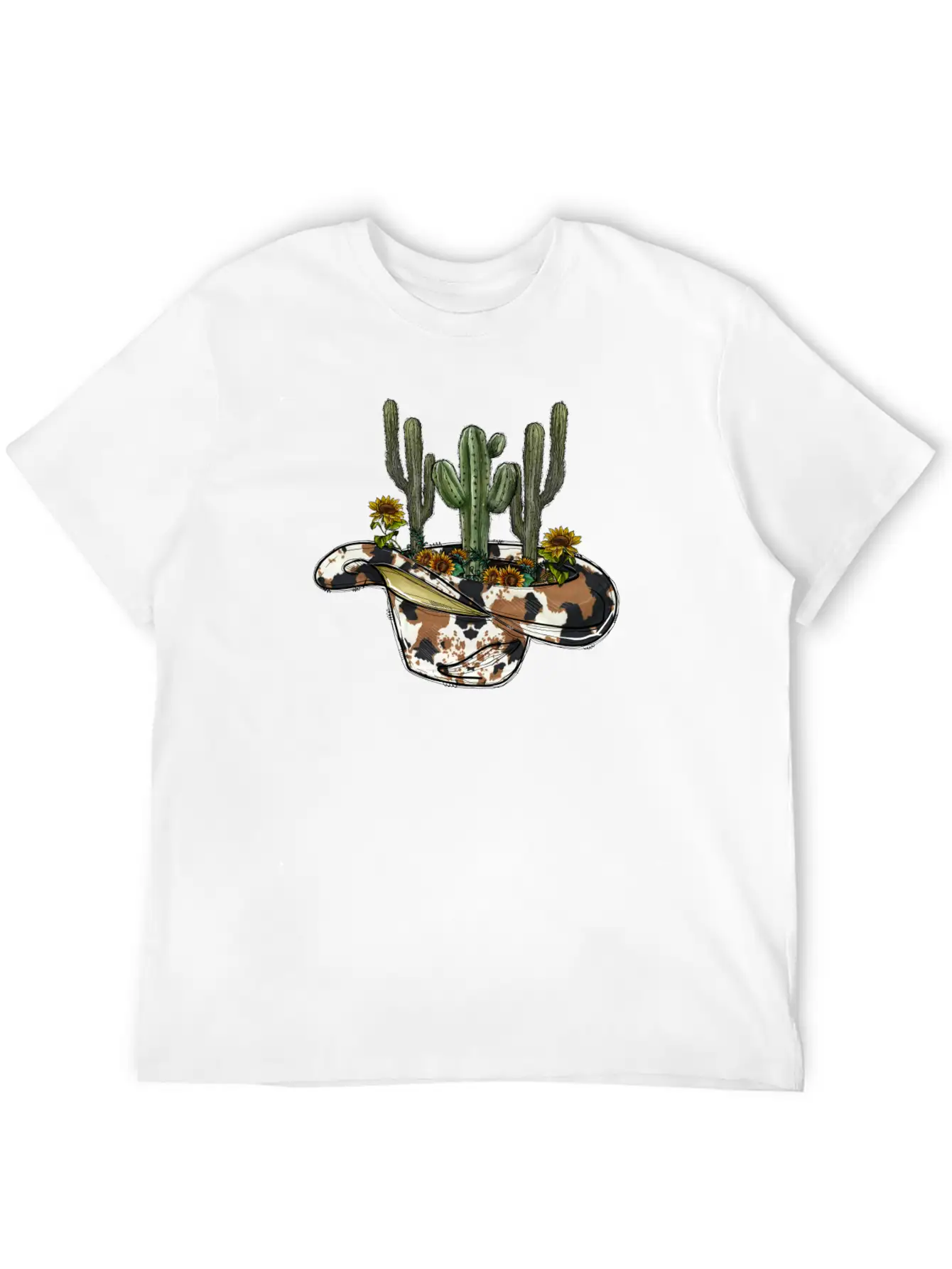 Cowboy Hat Cactus Soft Cotton Short Sleeve Tee ¨C Unisex Wardrobe Staple