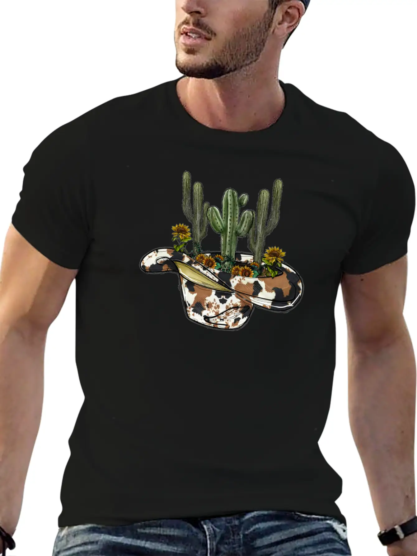 Cowboy Hat Cactus Soft Cotton Short Sleeve Tee ¨C Unisex Wardrobe Staple
