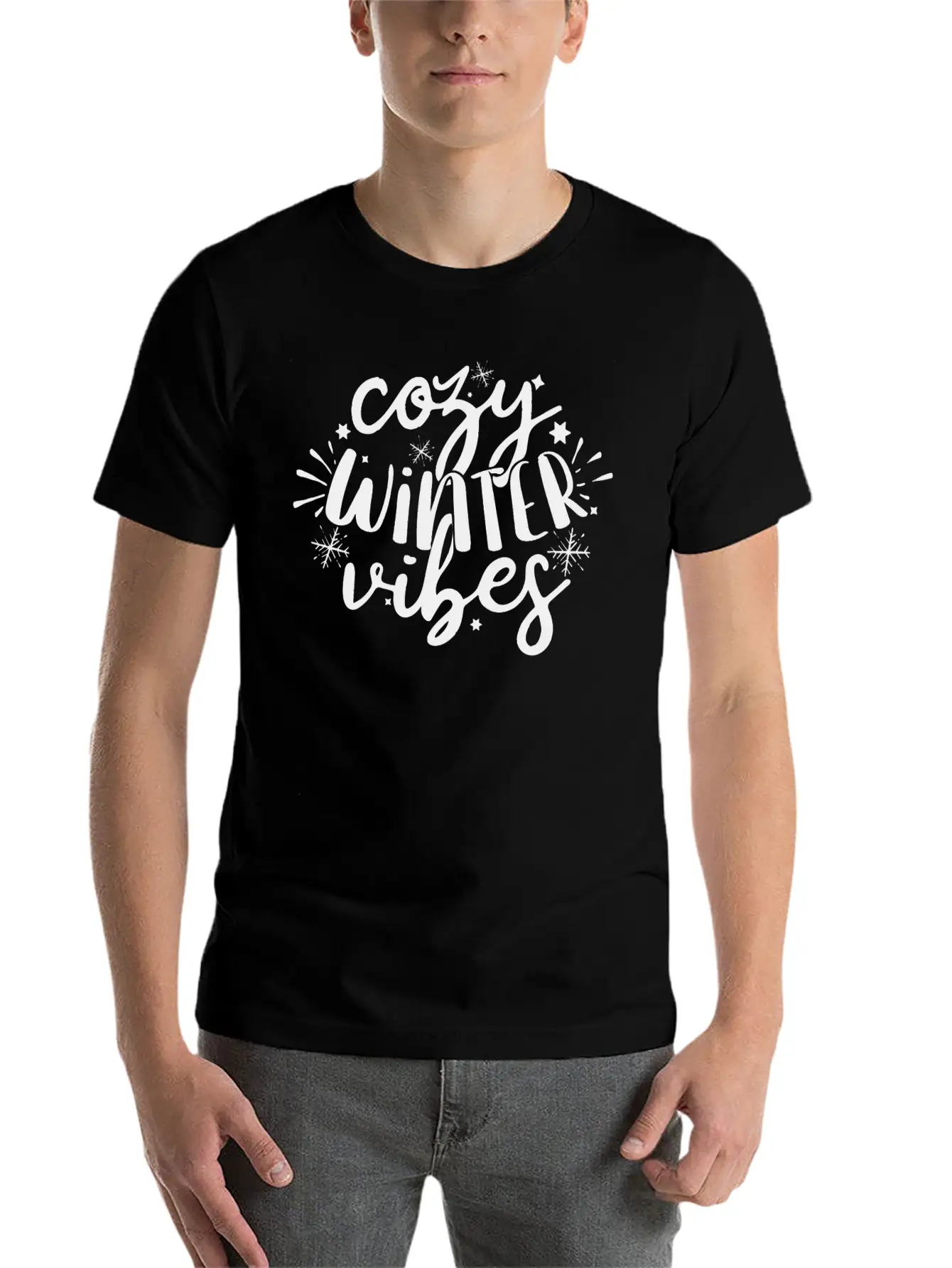 Cozy Winter Vibes Winter Design Basic Graphic T-Shirt ¨C Daily Comfort In Soft Cotton