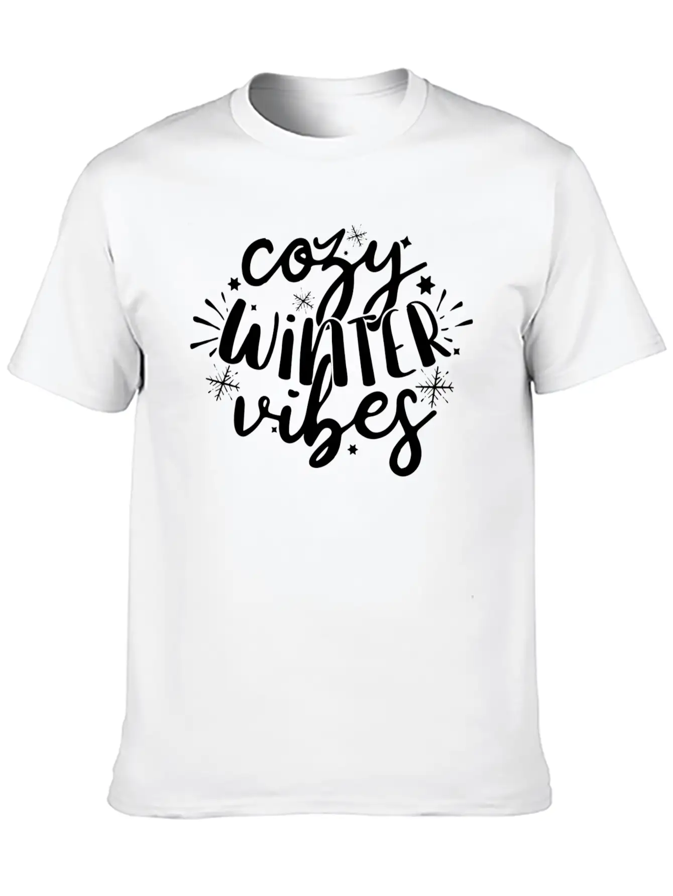 Cozy Winter Vibes Winter Design Basic Graphic T-Shirt ¨C Daily Comfort In Soft Cotton