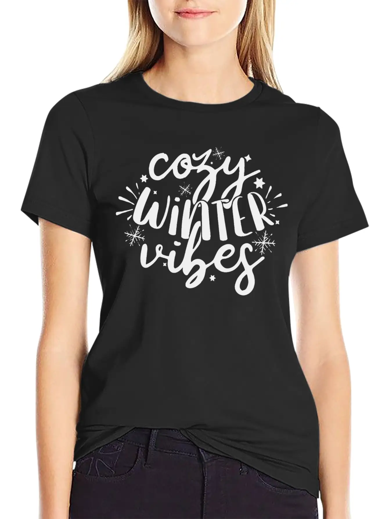 Cozy Winter Vibes Winter Design Basic Graphic T-Shirt ¨C Daily Comfort In Soft Cotton