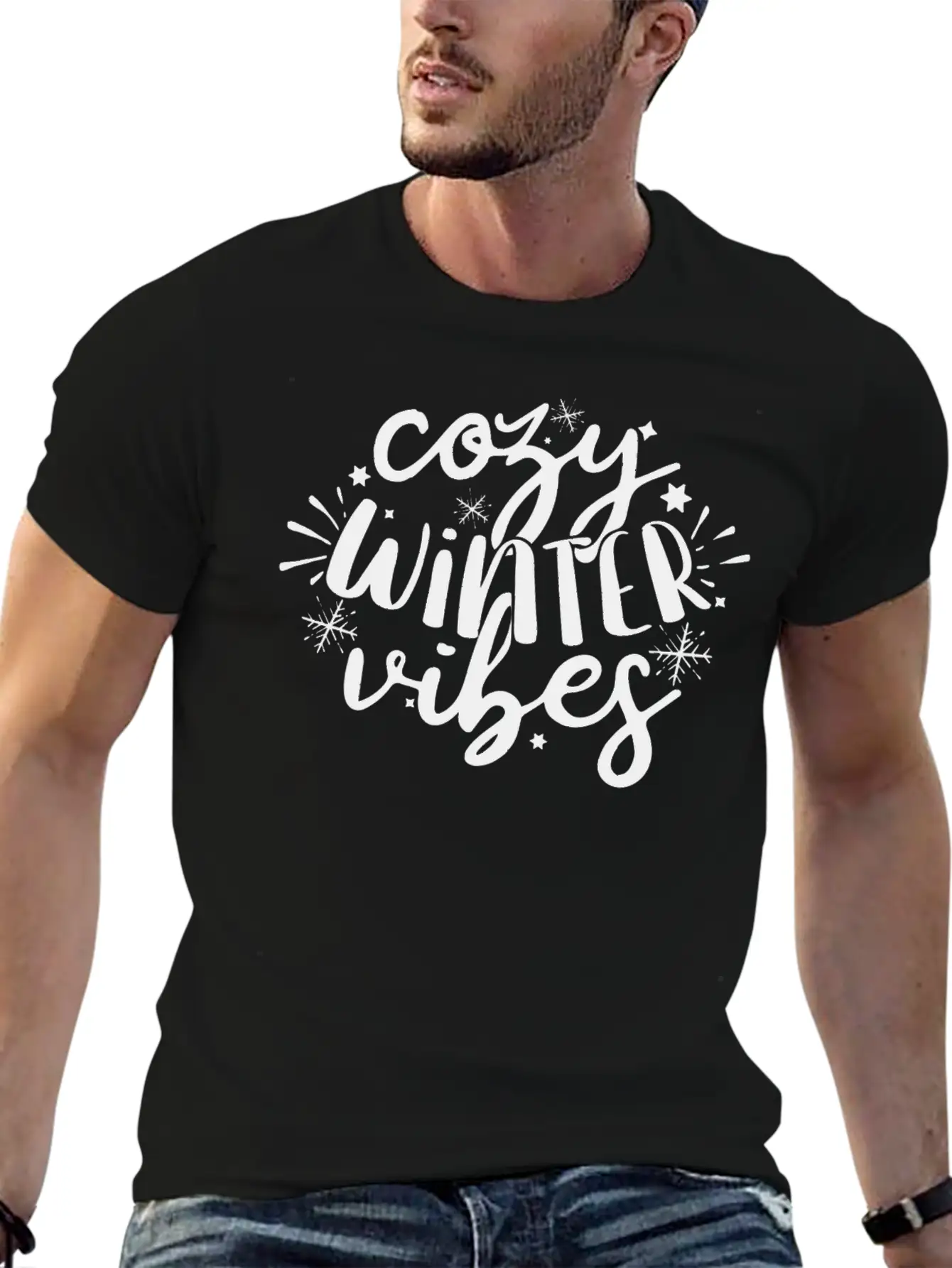 Cozy Winter Vibes Winter Design Basic Graphic T-Shirt ¨C Daily Comfort In Soft Cotton