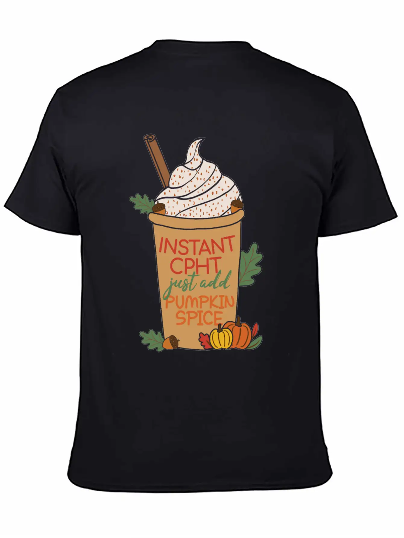 CPHT Pumpkin Spice | Pharmacy Basic Graphic T-Shirt ¨C Daily Comfort In Soft Cotton