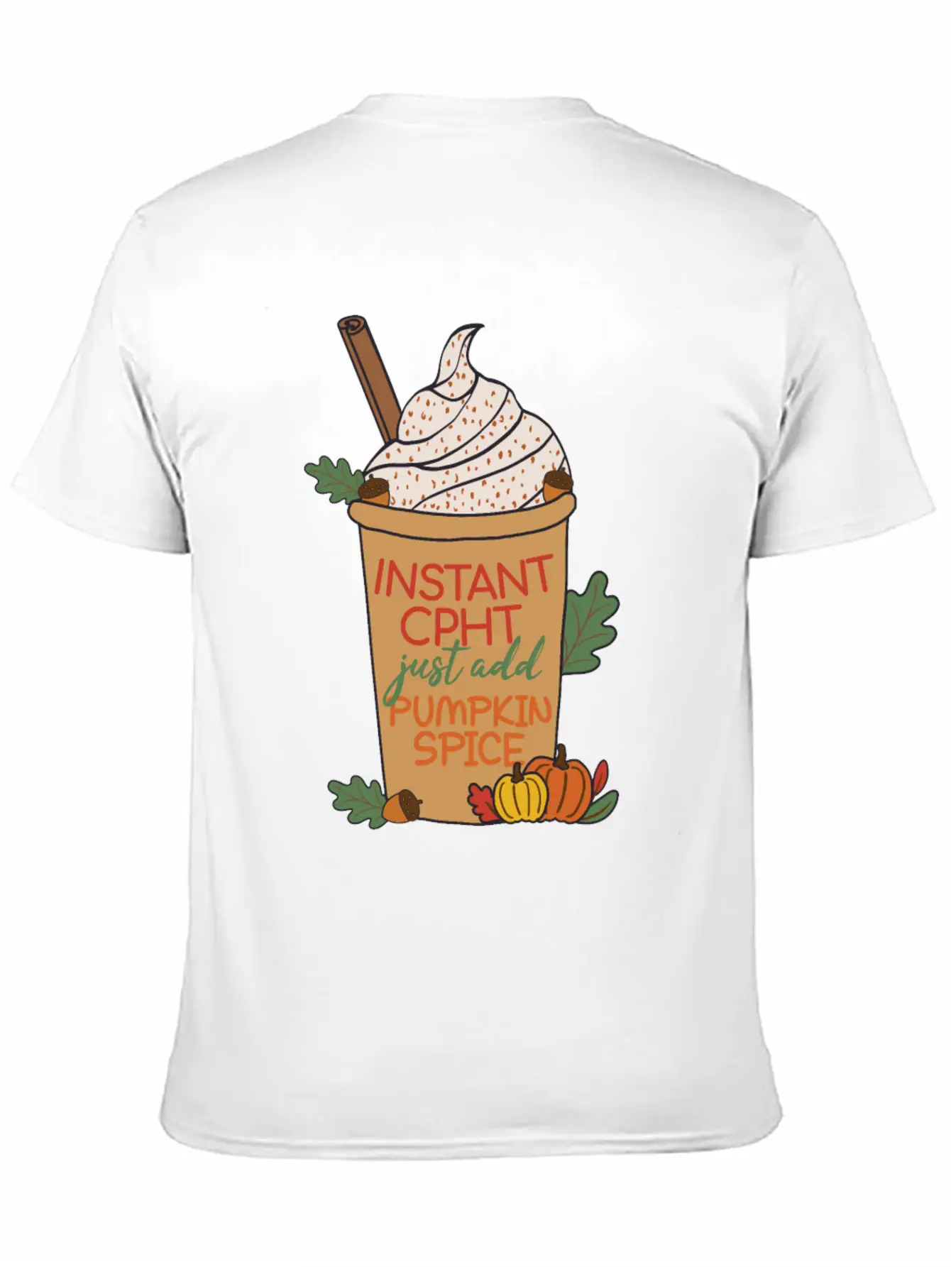 CPHT Pumpkin Spice | Pharmacy Basic Graphic T-Shirt ¨C Daily Comfort In Soft Cotton