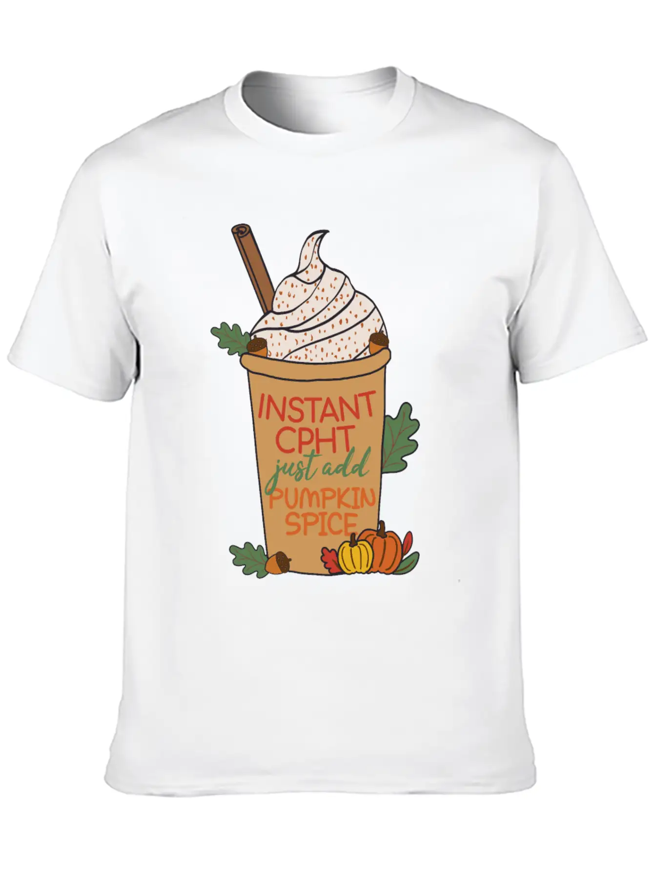 CPHT Pumpkin Spice | Pharmacy Basic Graphic T-Shirt ¨C Daily Comfort In Soft Cotton