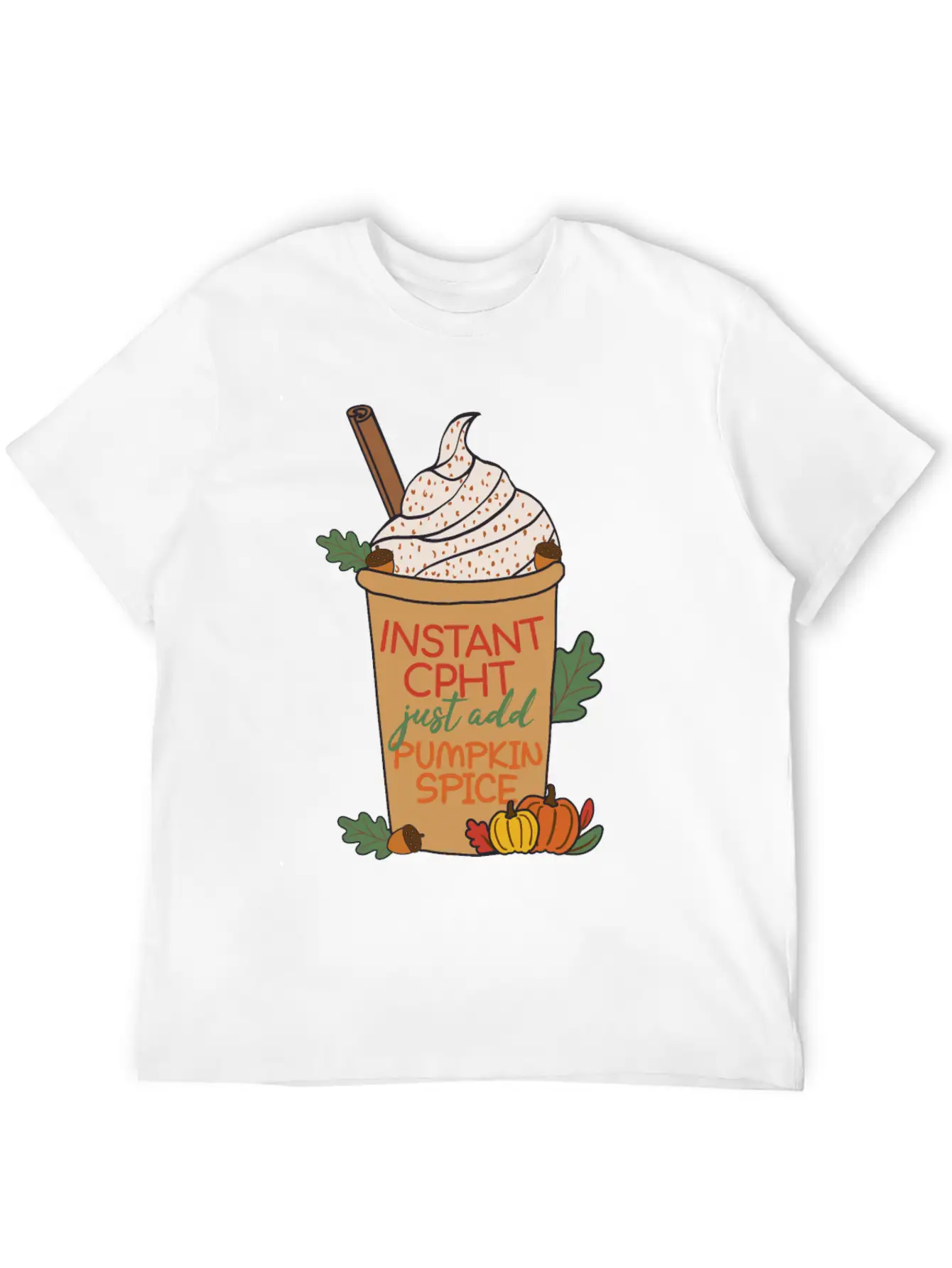CPHT Pumpkin Spice | Pharmacy Basic Graphic T-Shirt ¨C Daily Comfort In Soft Cotton