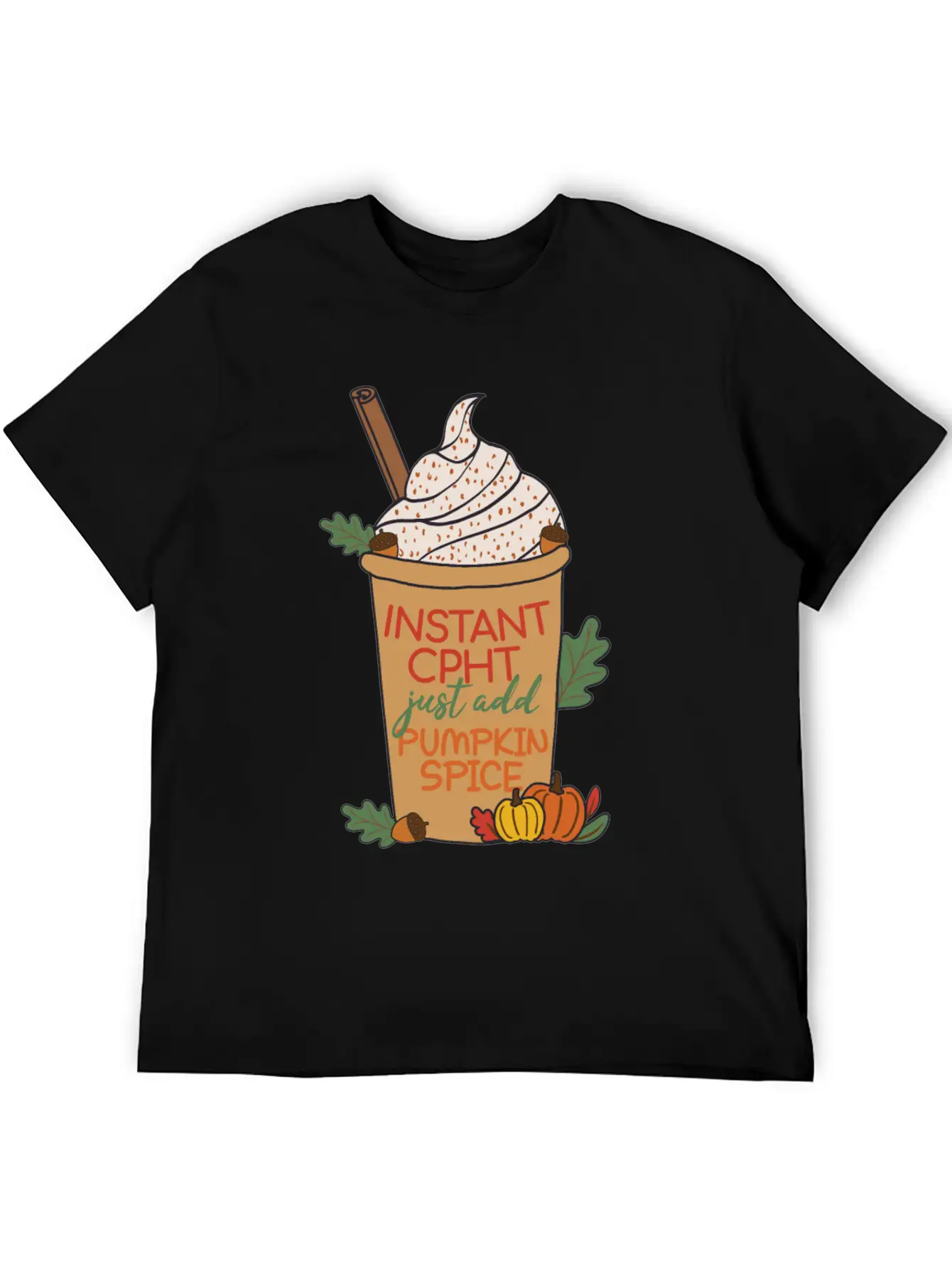 CPHT Pumpkin Spice | Pharmacy Basic Graphic T-Shirt ¨C Daily Comfort In Soft Cotton
