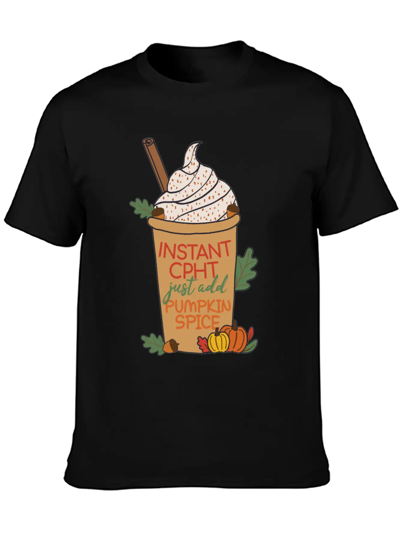 CPHT Pumpkin Spice | Pharmacy Basic Graphic T-Shirt ¨C Daily Comfort In Soft Cotton