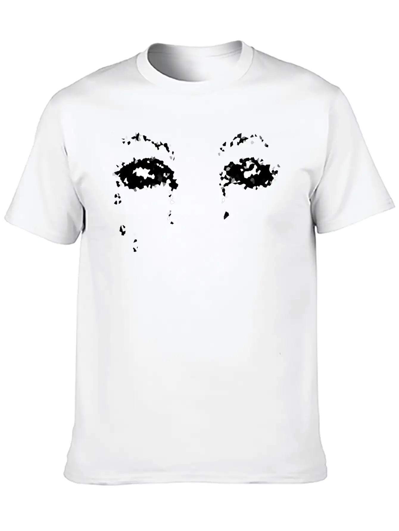Crazy Eyes Sad Basic Graphic T-Shirt ¨C Daily Comfort In Soft Cotton