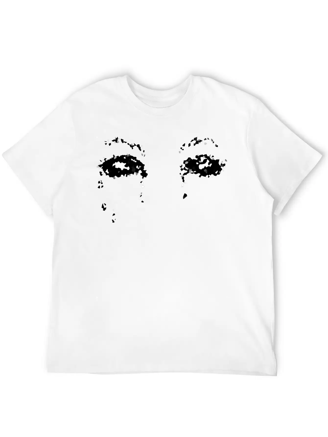 Crazy Eyes Sad Basic Graphic T-Shirt ¨C Daily Comfort In Soft Cotton