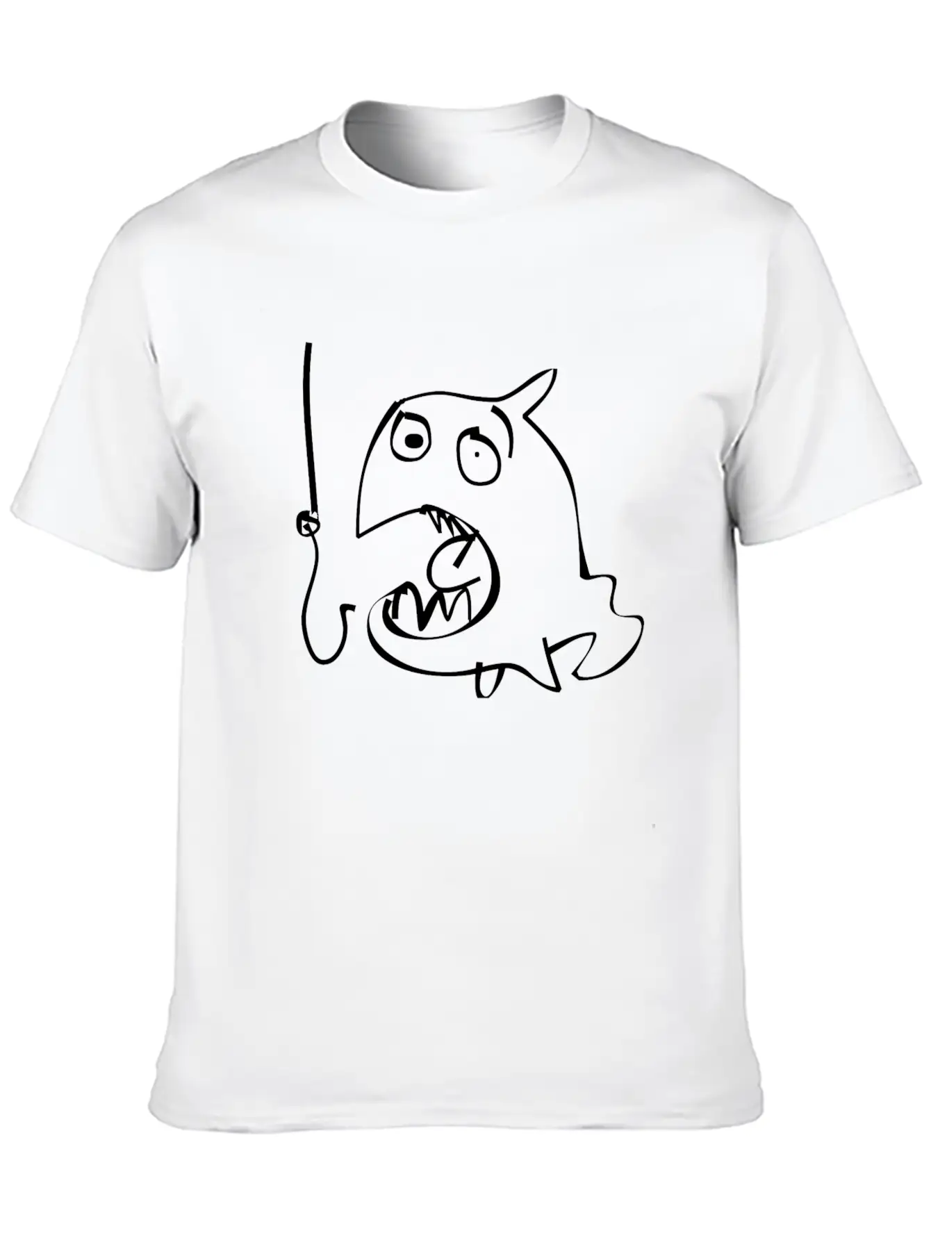 Crazy Fish & Hook Basic Graphic T-Shirt ¨C Daily Comfort In Soft Cotton